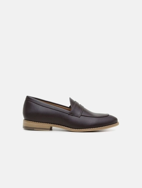 Irene Women's Vegan Leather Loafers | Coffee