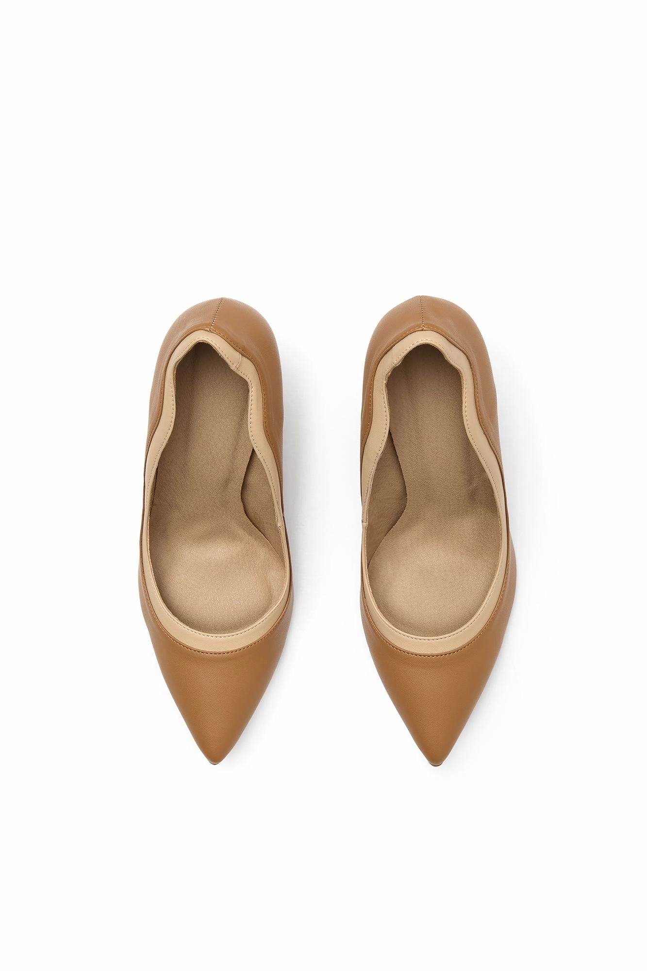 Ivo 2 Vegan Mushroom Leather Heels | Caramel & Almond