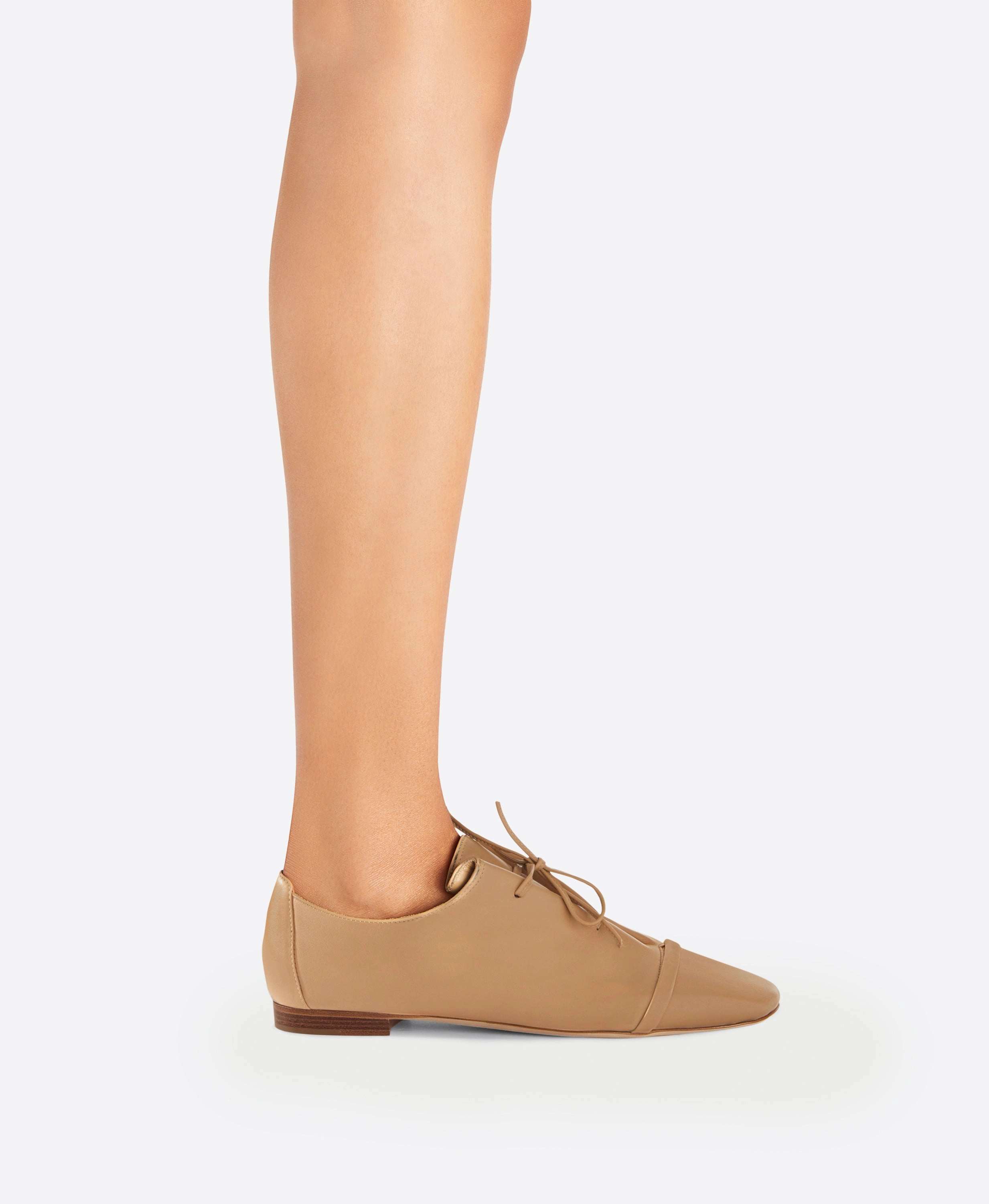 Jean Honey Leather Flats