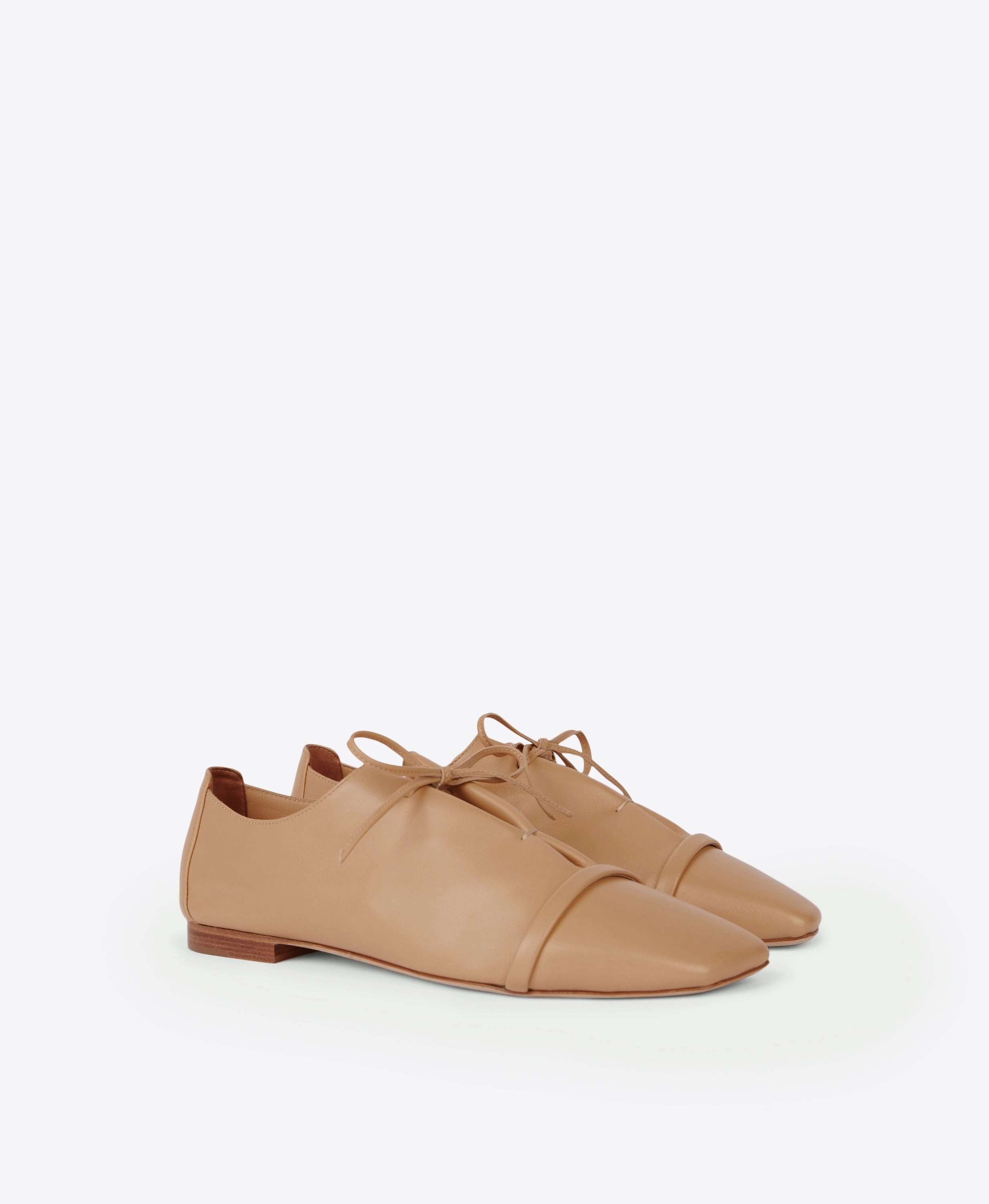 Jean Honey Leather Flats