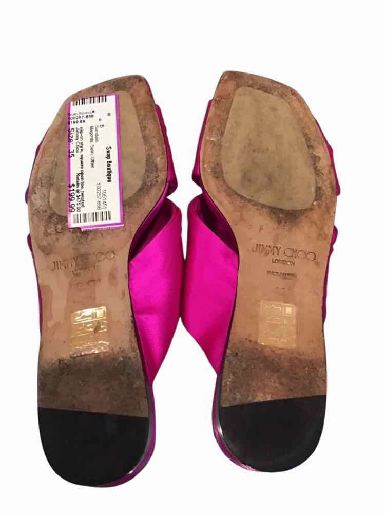 Jimmy Choo Magenta Size 35 Sandals