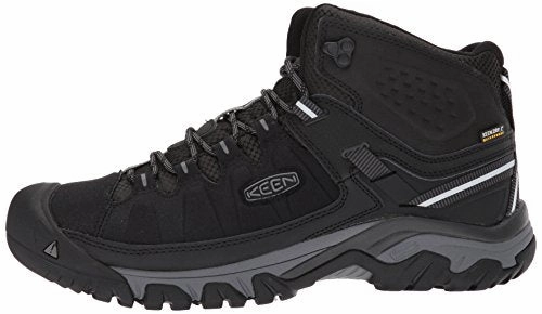 KEEN Herren Targhee EXP MID WP Trekking-& Wanderstiefel. Schwarz (Black/Steel Grey Black/Steel Grey)