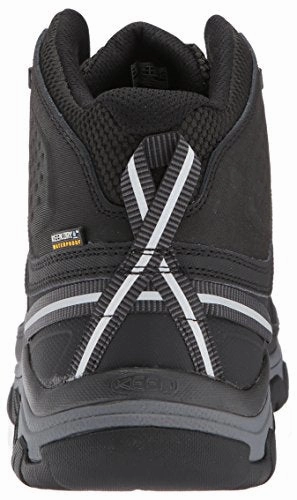 KEEN Herren Targhee EXP MID WP Trekking-& Wanderstiefel. Schwarz (Black/Steel Grey Black/Steel Grey)