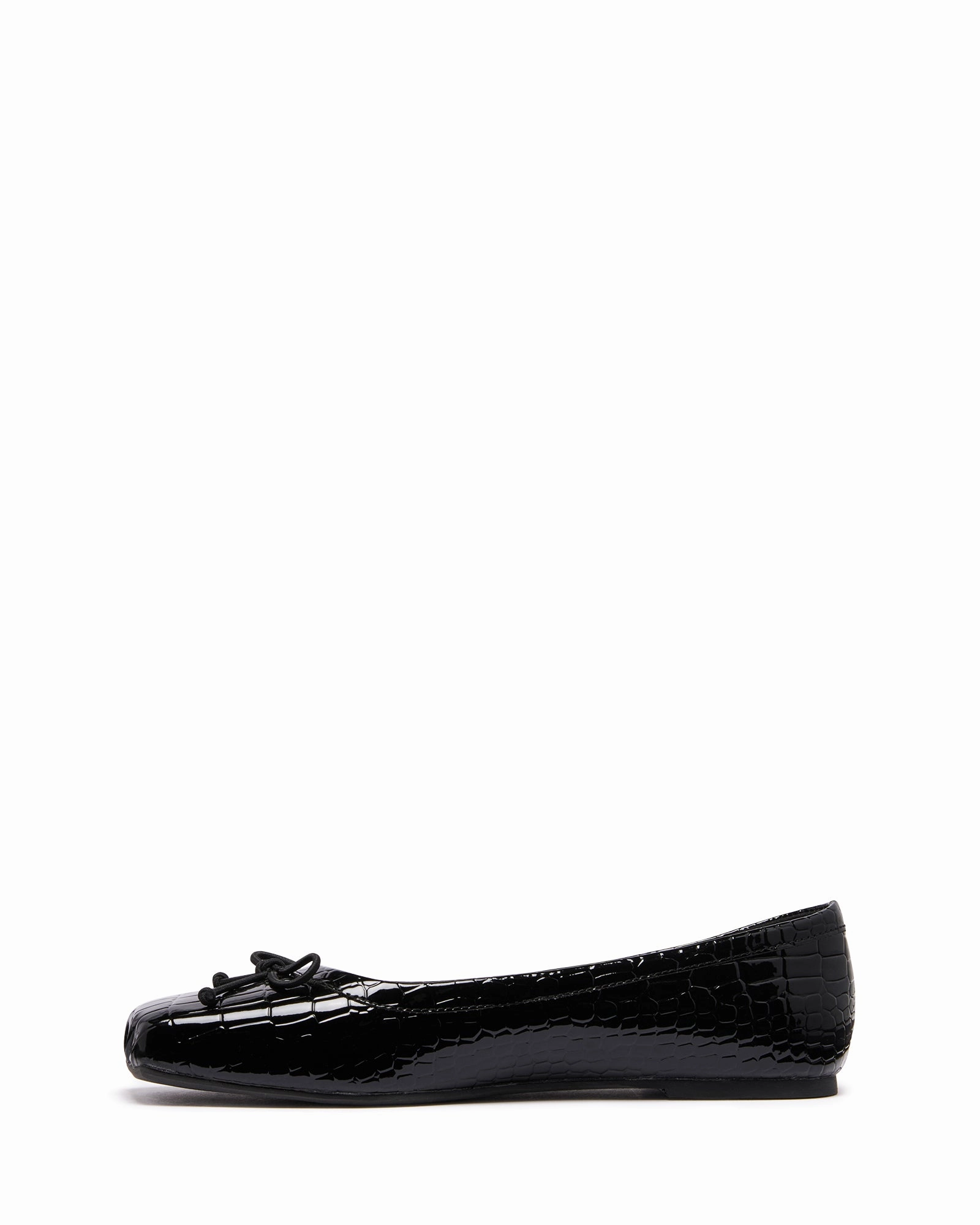 Laine Ballet Flat Black Croc