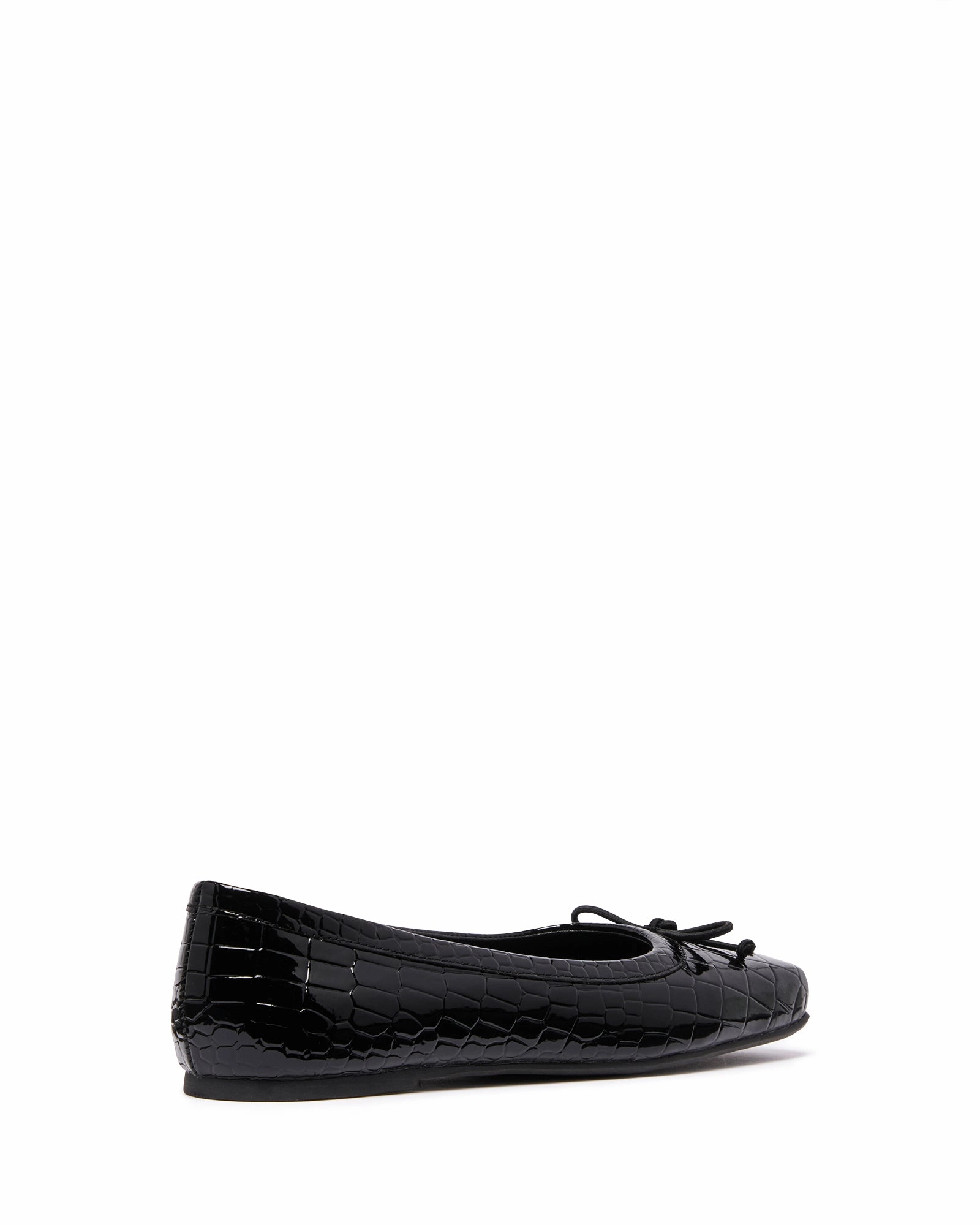Laine Ballet Flat Black Croc