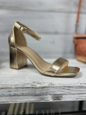 Larch Gold Block Heel