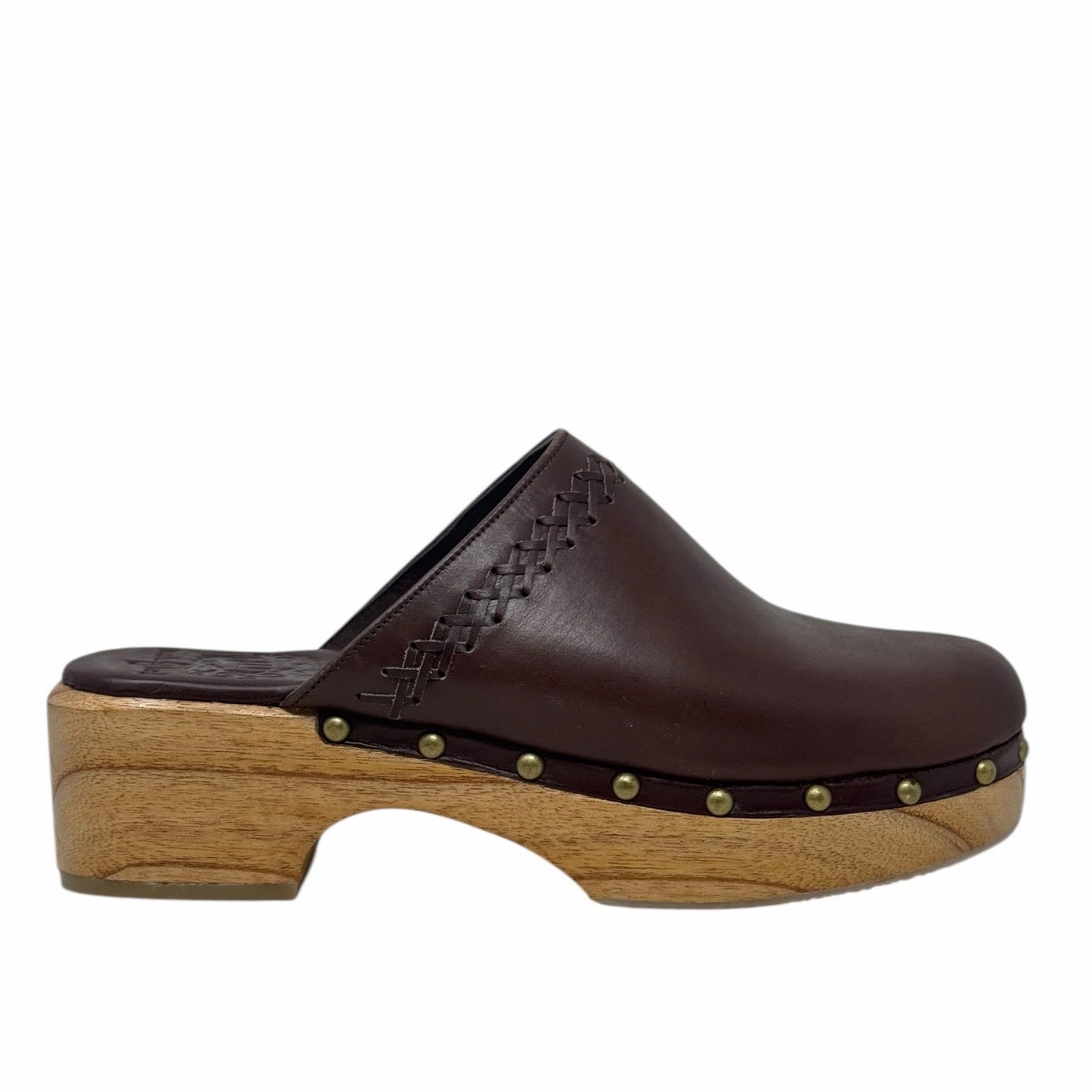 Malibu Leather Clogs By Bali Elf In Dark Brown, Size: 9