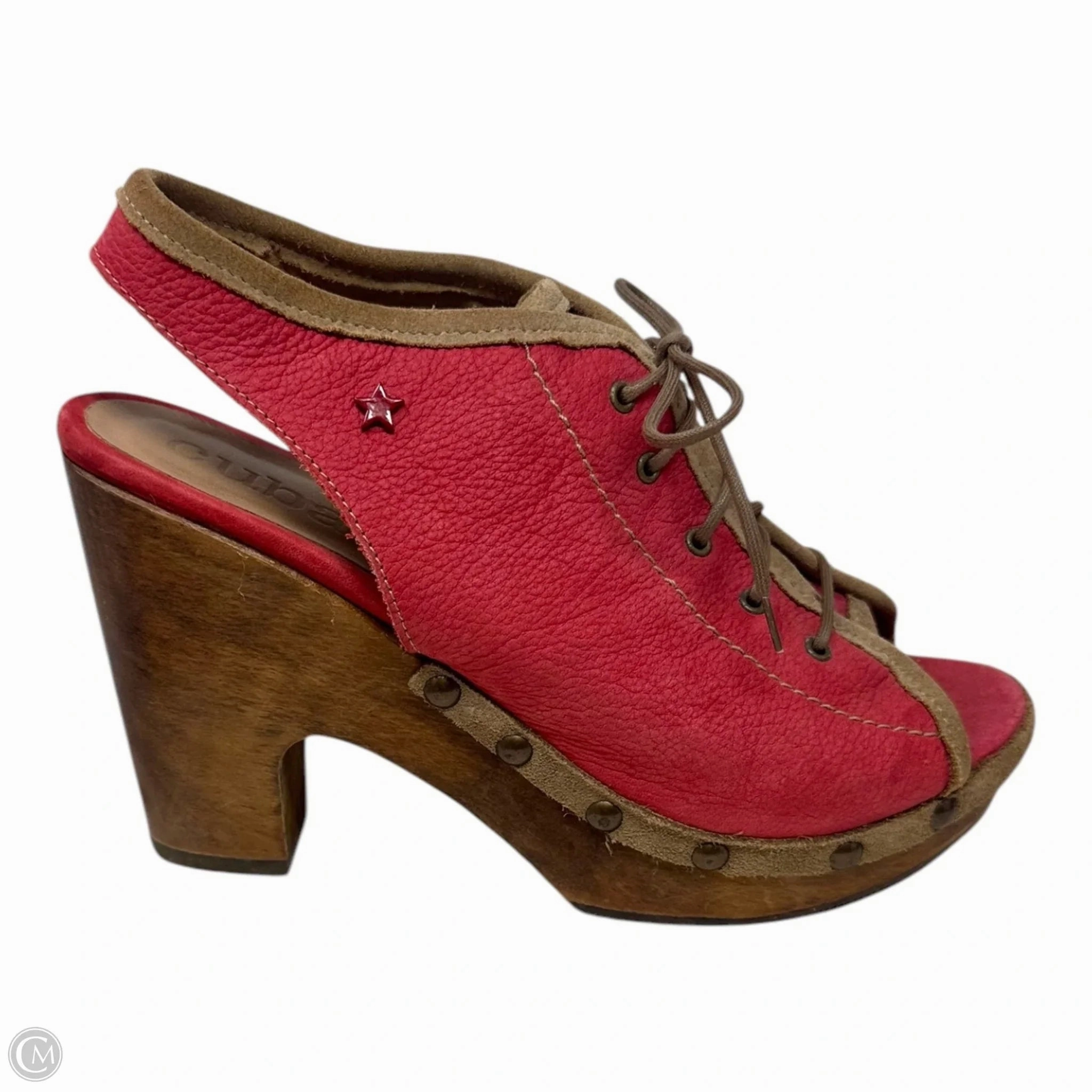 Mariel500 Sandals Heels Platform By Cubanas In Red, Size: 9