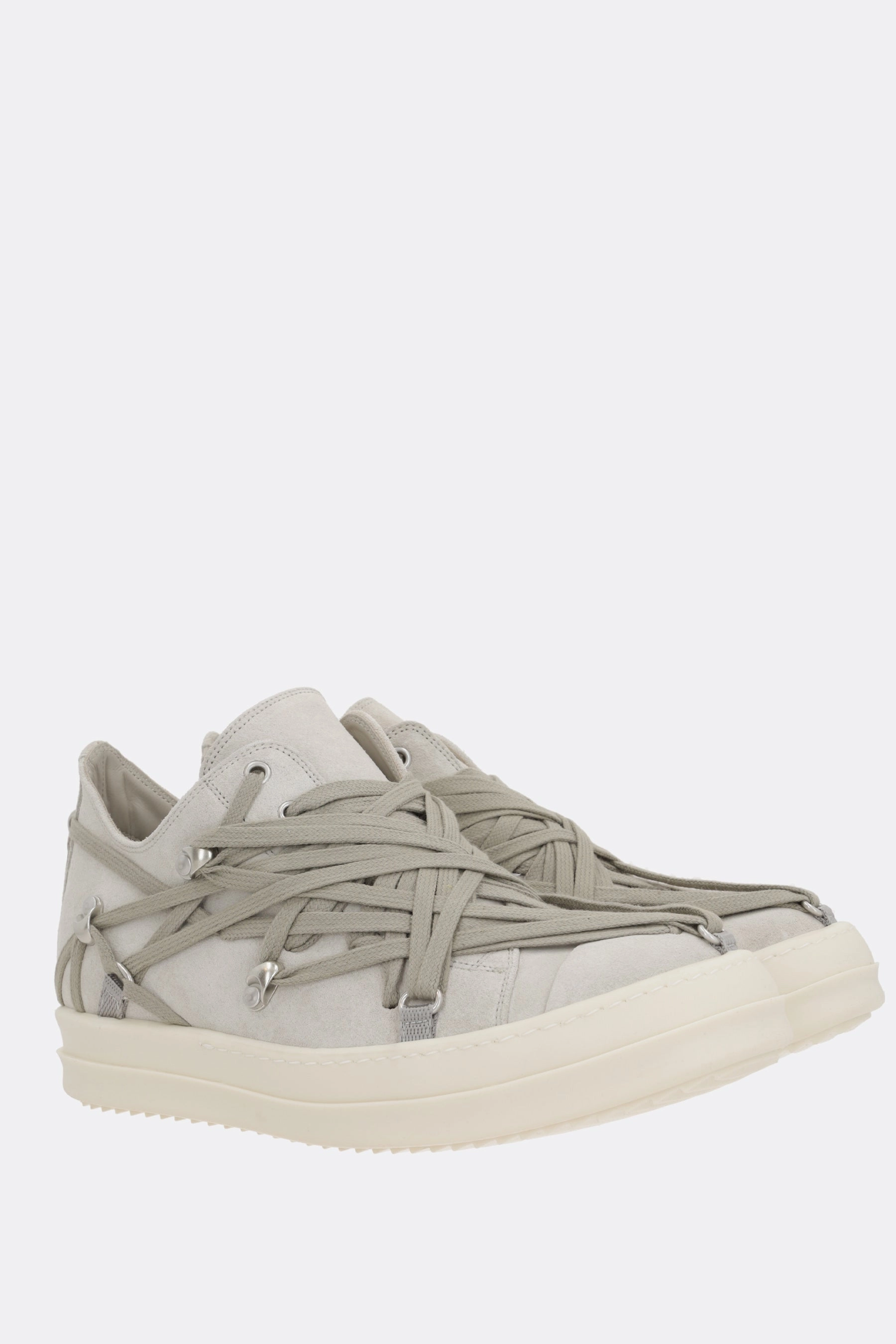 Megalaced suede sneakers