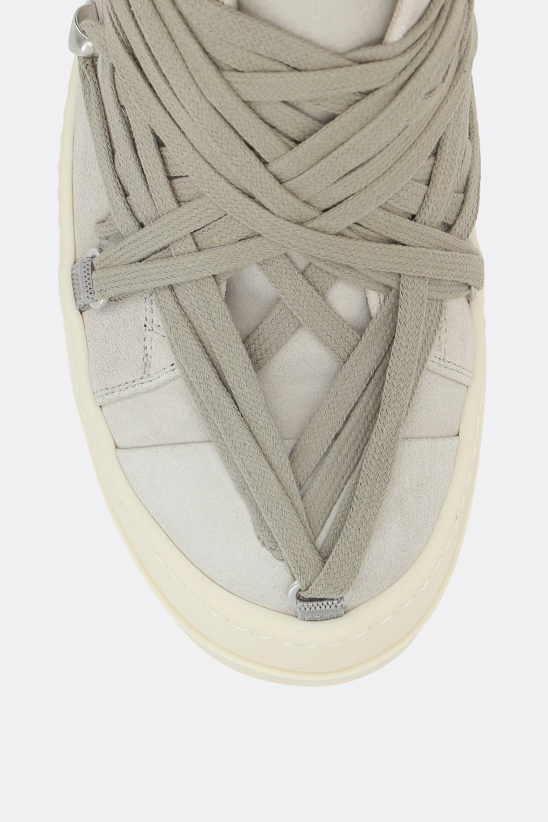 Megalaced suede sneakers