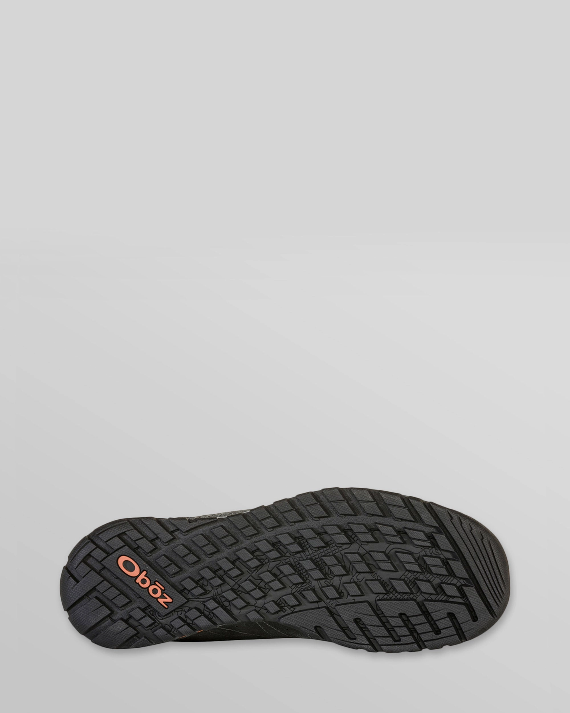 Men's Oboz Bozeman Wide Low Leather Shoes - Charcoal