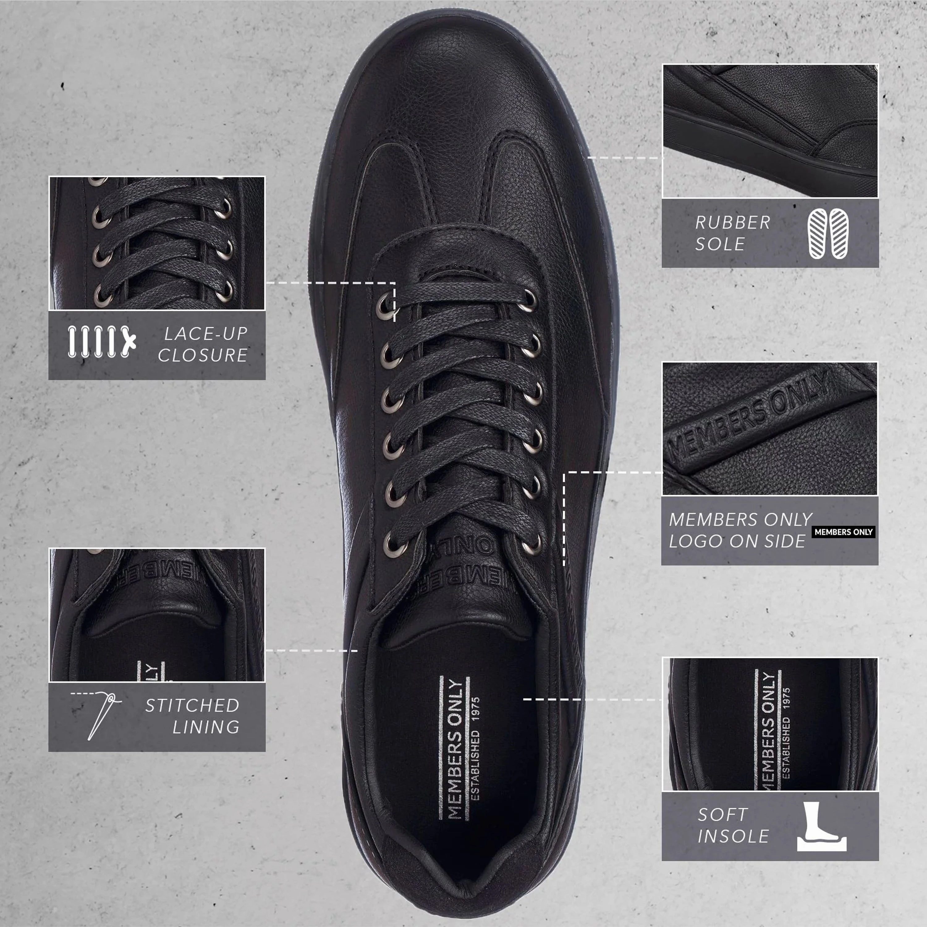 Men's Retro Low Top Court Sneakers - FINAL SALE