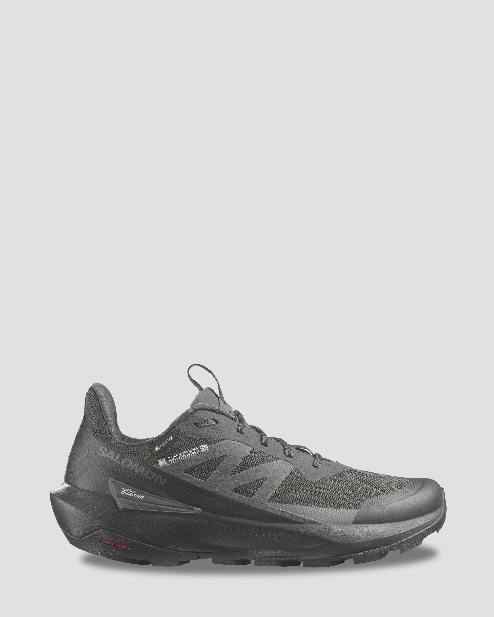 Men's Salomon Elixir Activ GTX Hiking Shoes - Phantom/Black/Magnet