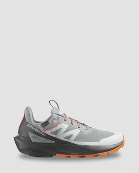 Men's Salomon Elixir Activ GTX Hiking Shoes - Sharkskin/Phantom/Dragon Fire