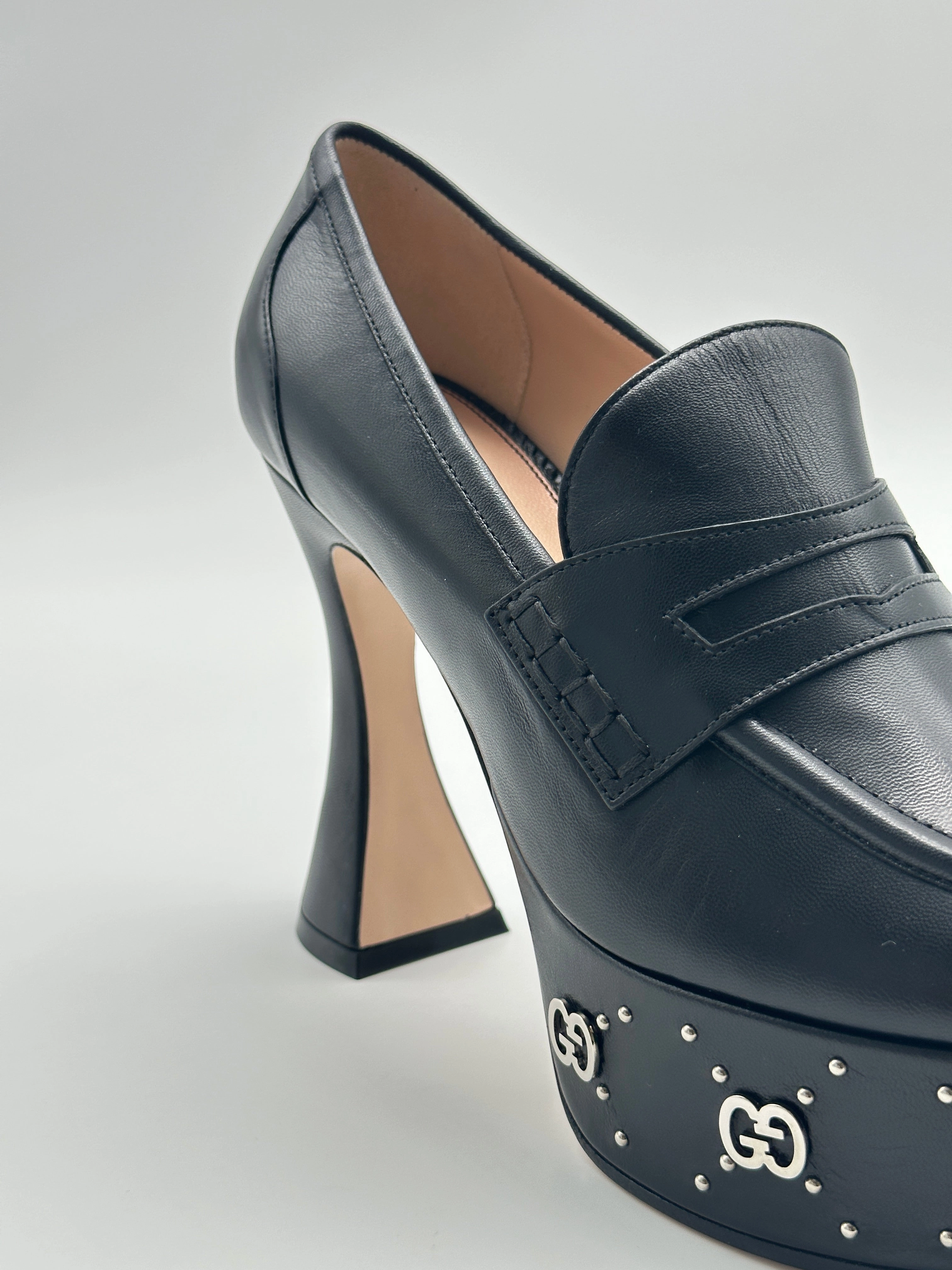 Monogram Plateau Heels