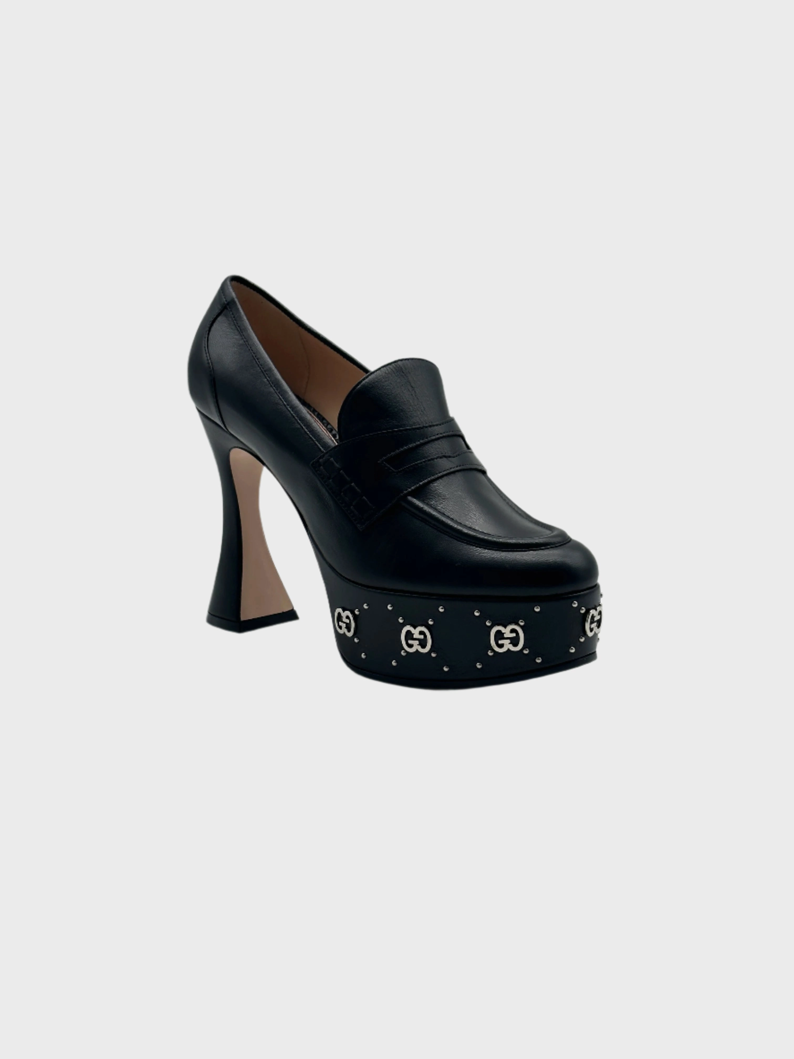 Monogram Plateau Heels