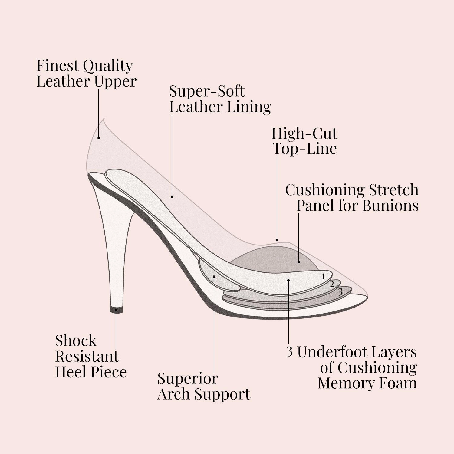 Nancy: Silver & Black Leather