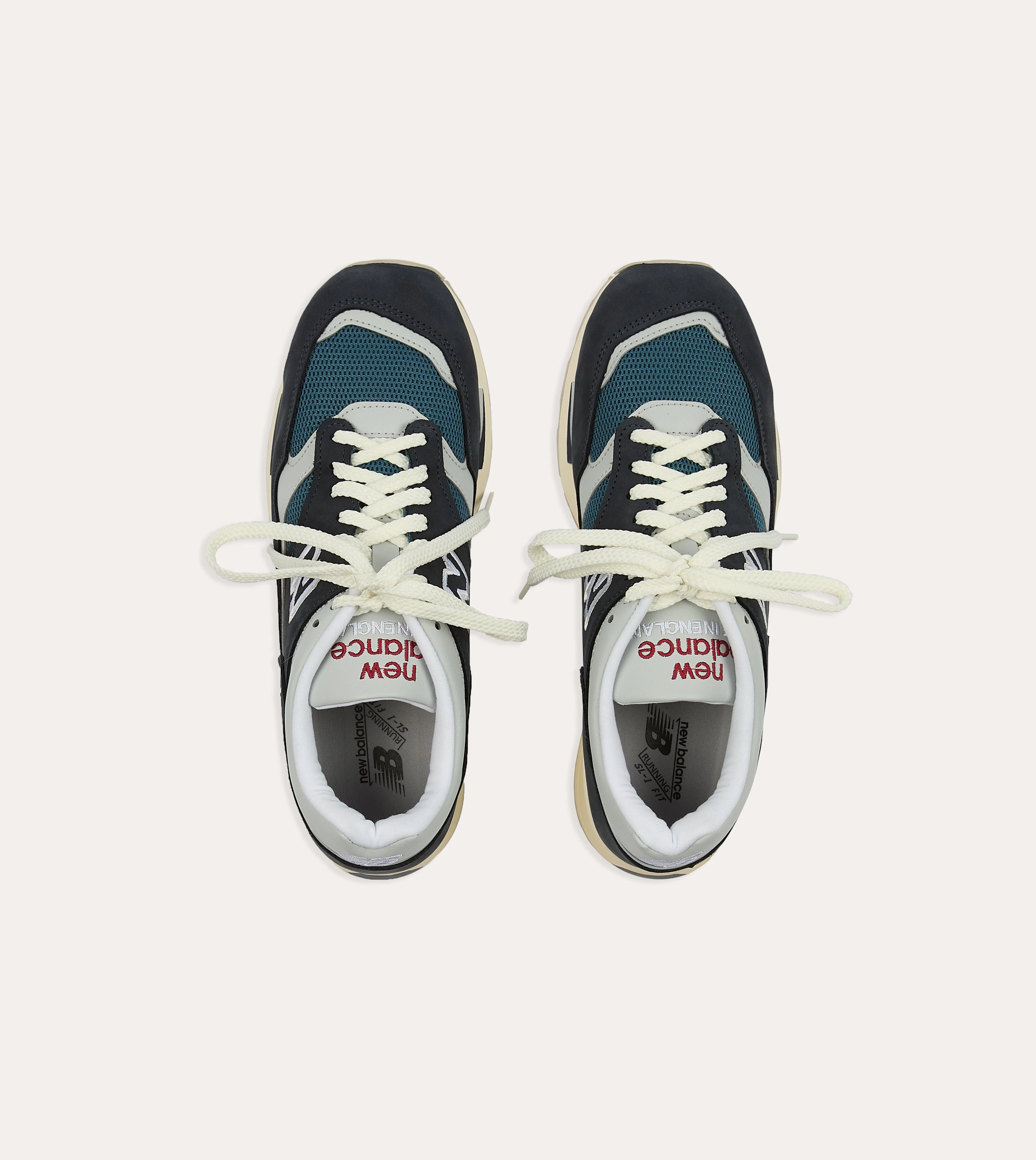 New Balance Navy Vintage Sport Made in UK 1500 Trainers
