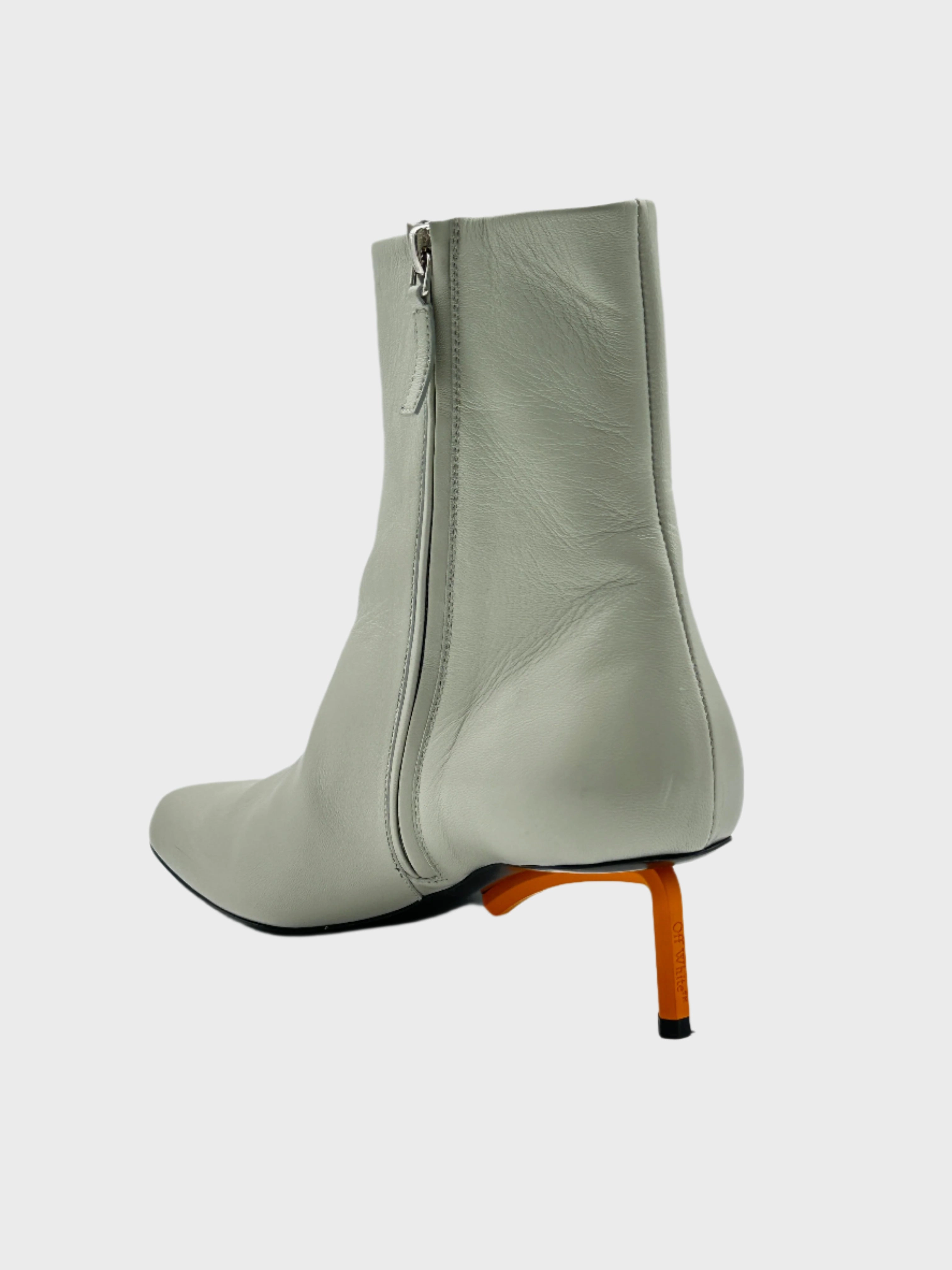 Orange Heels Boots