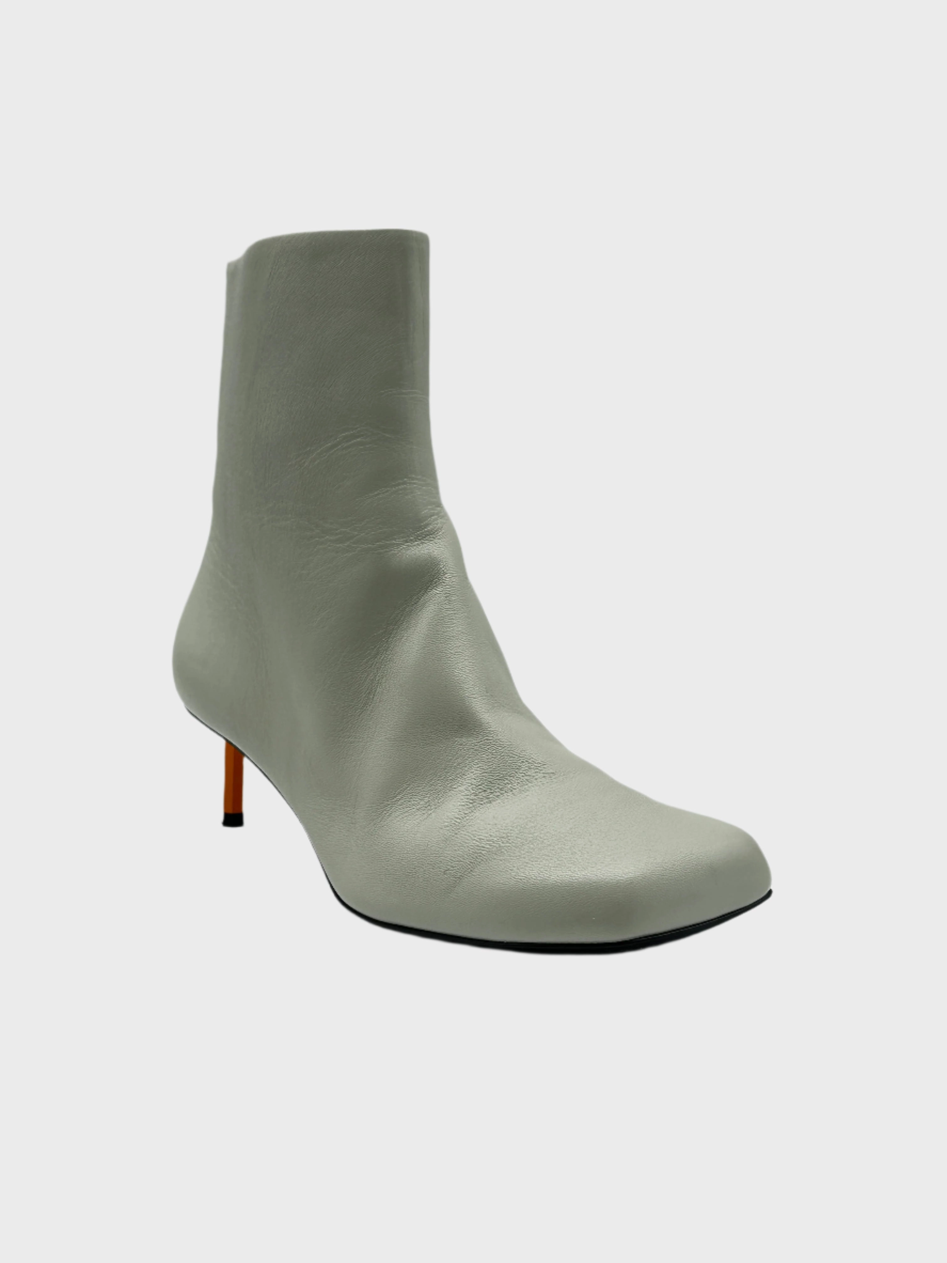 Orange Heels Boots