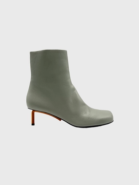 Orange Heels Boots