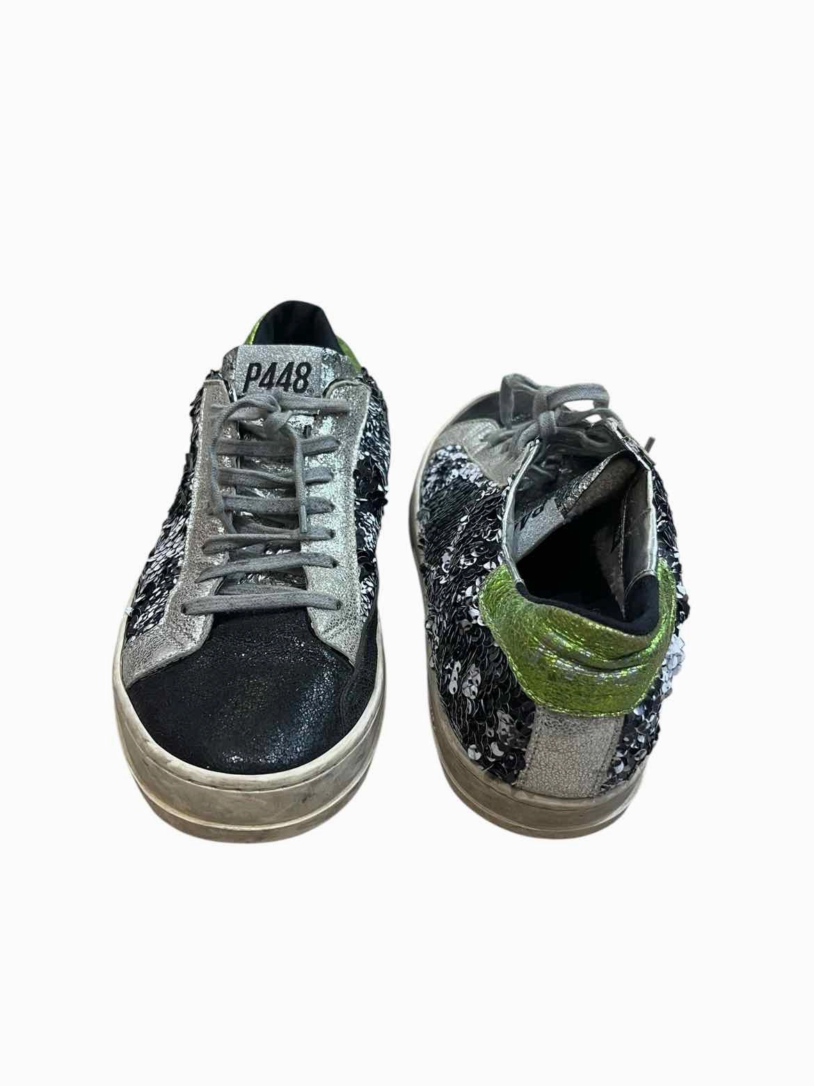 P448 Black and silver Size 39 Sneakers