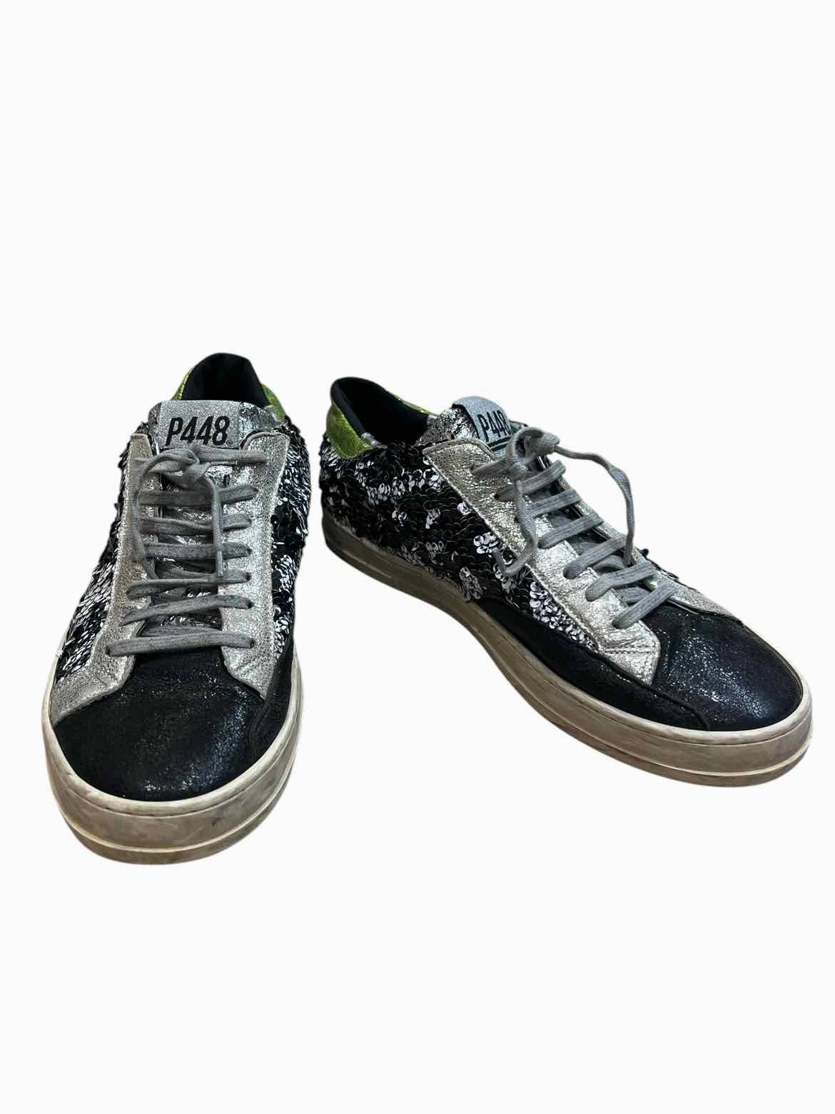 P448 Black and silver Size 39 Sneakers