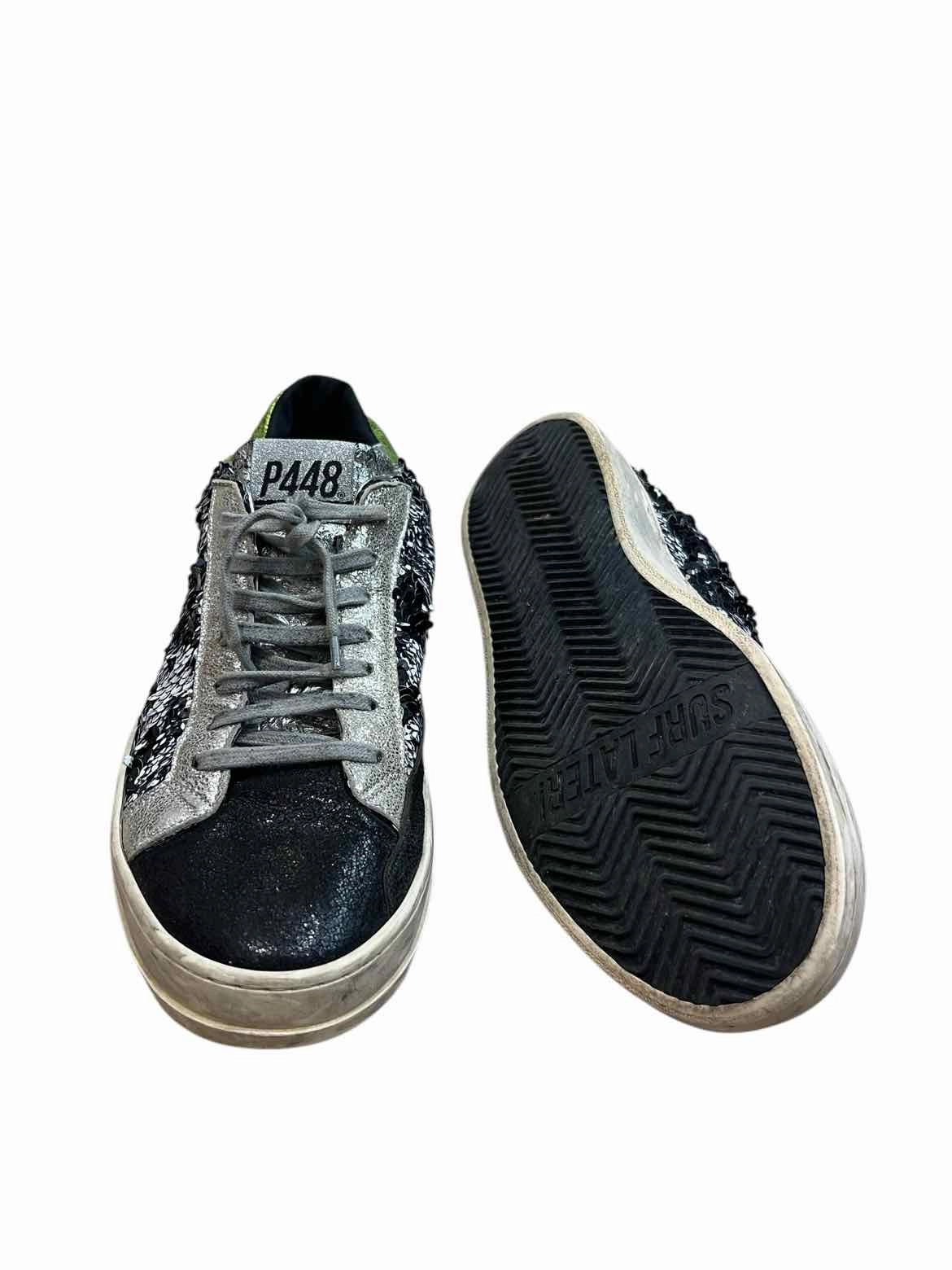 P448 Black and silver Size 39 Sneakers