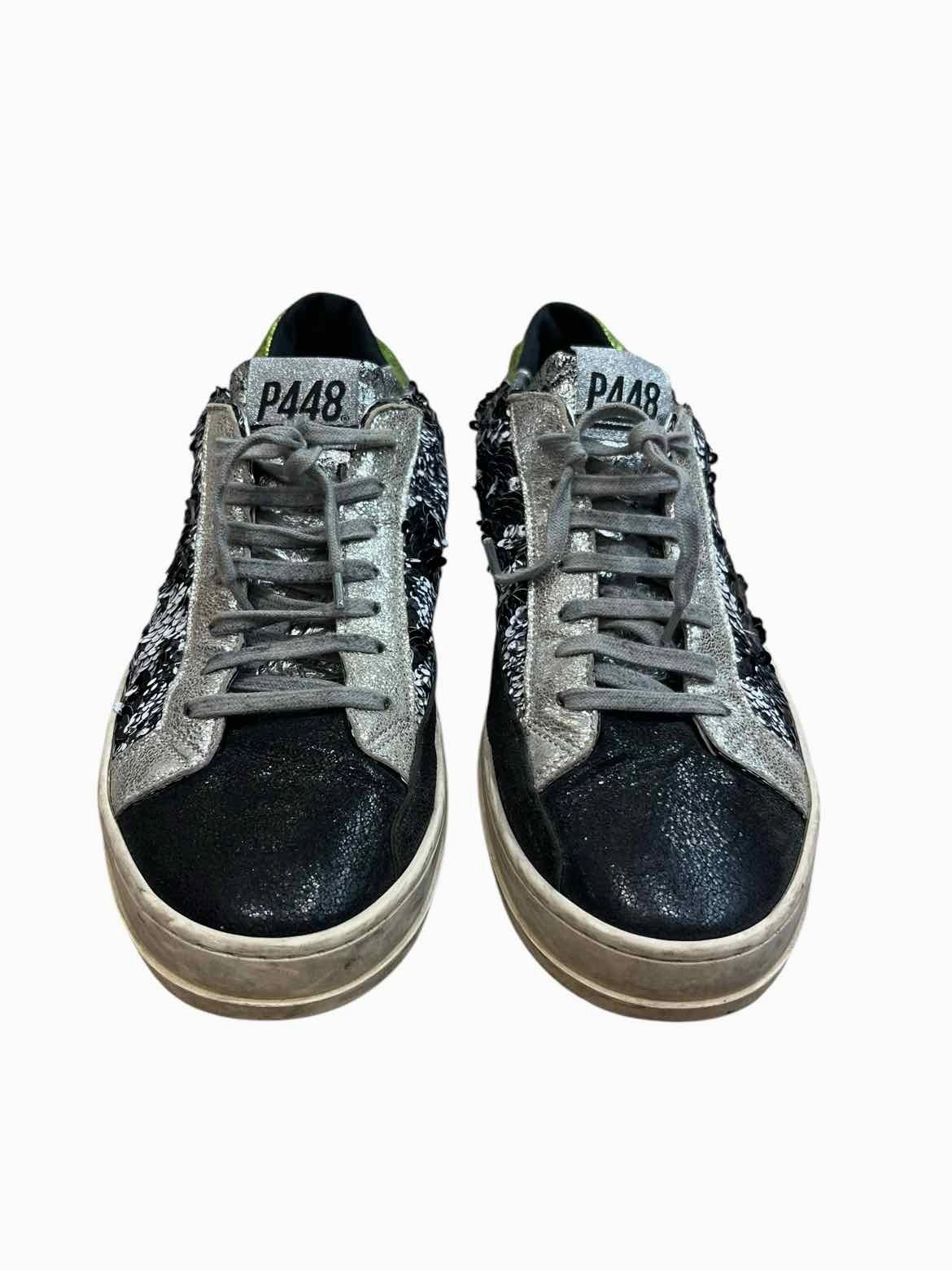 P448 Black and silver Size 39 Sneakers