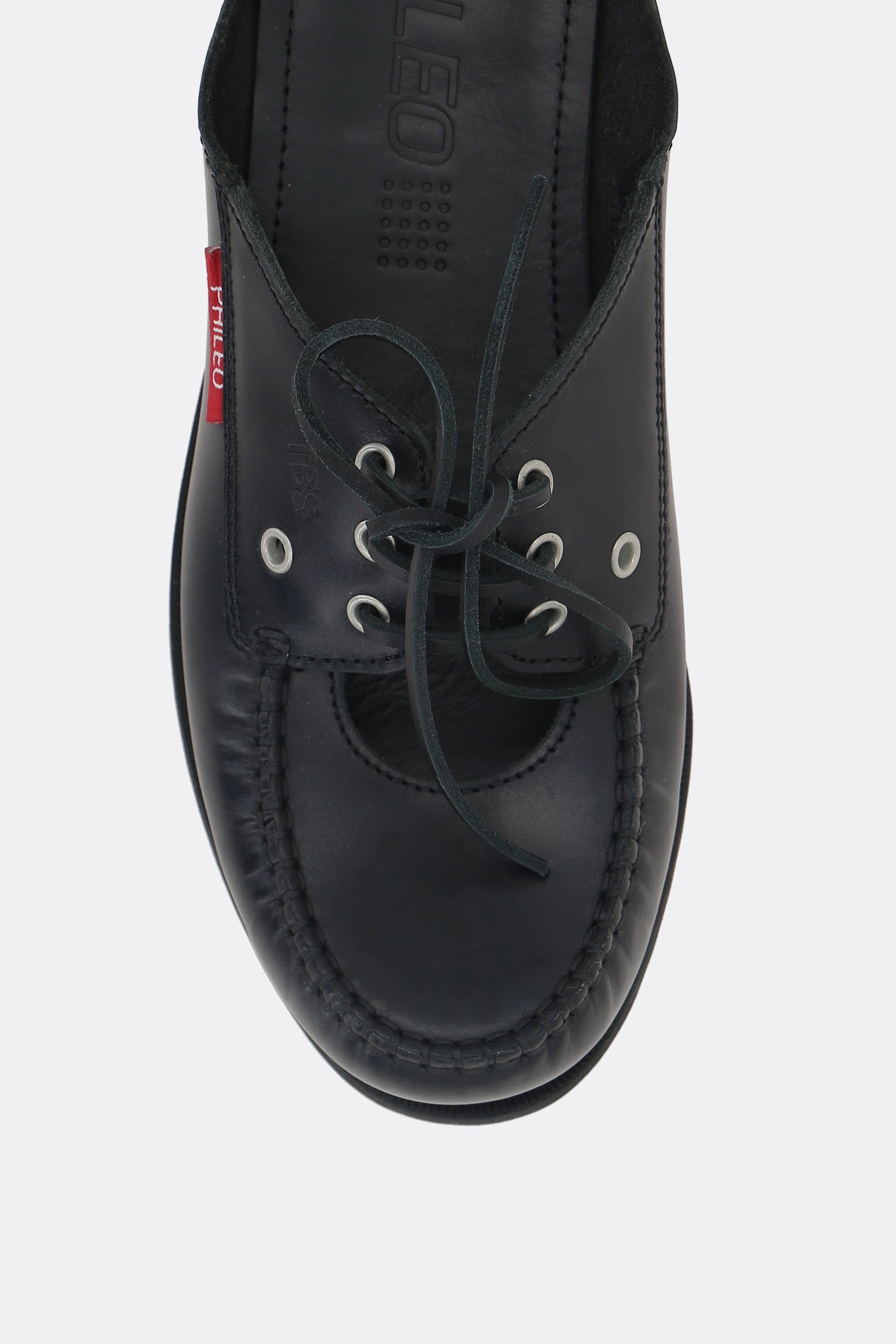 Phileo x TBS flat mules in smooth leather