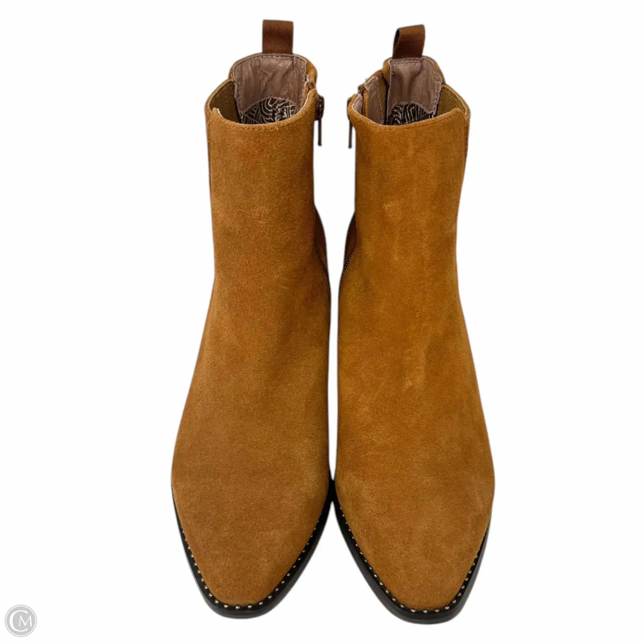 Pippa Suede Ankle Boots By Deltan In Tan, Size: 10