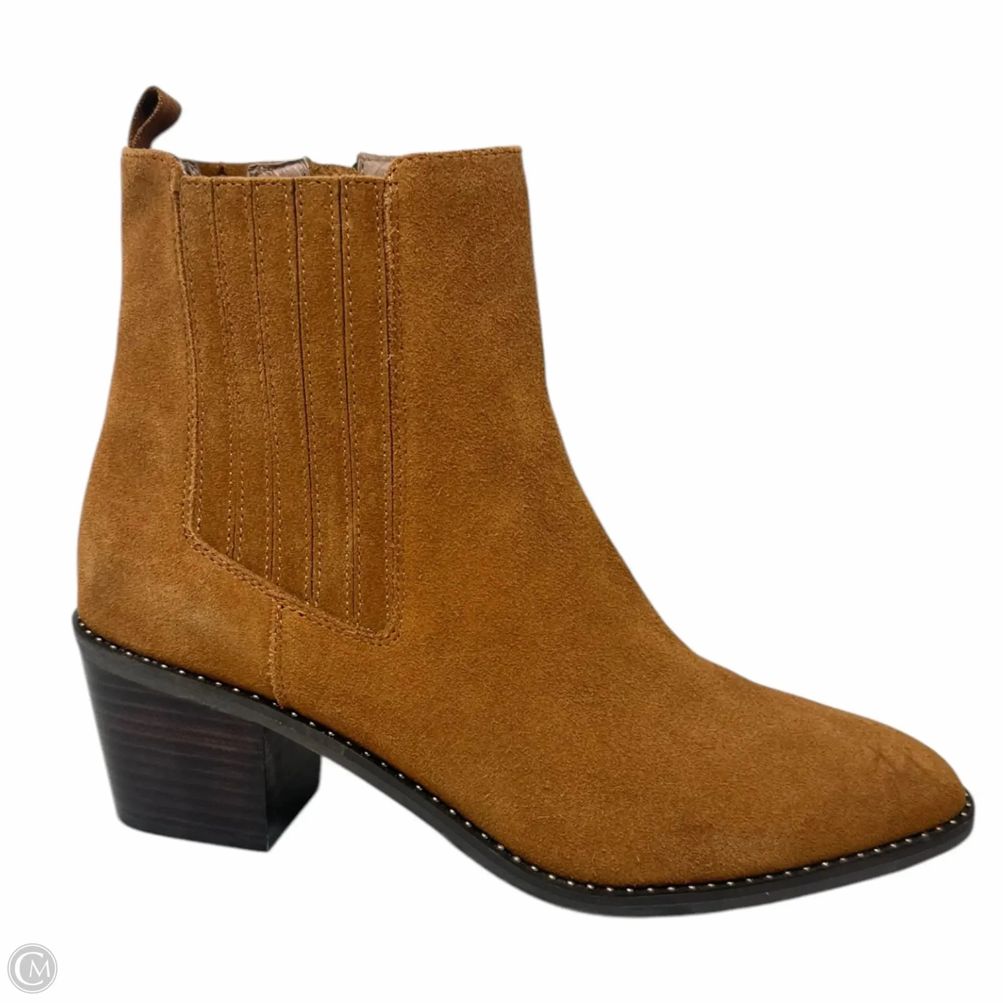 Pippa Suede Ankle Boots By Deltan In Tan, Size: 10