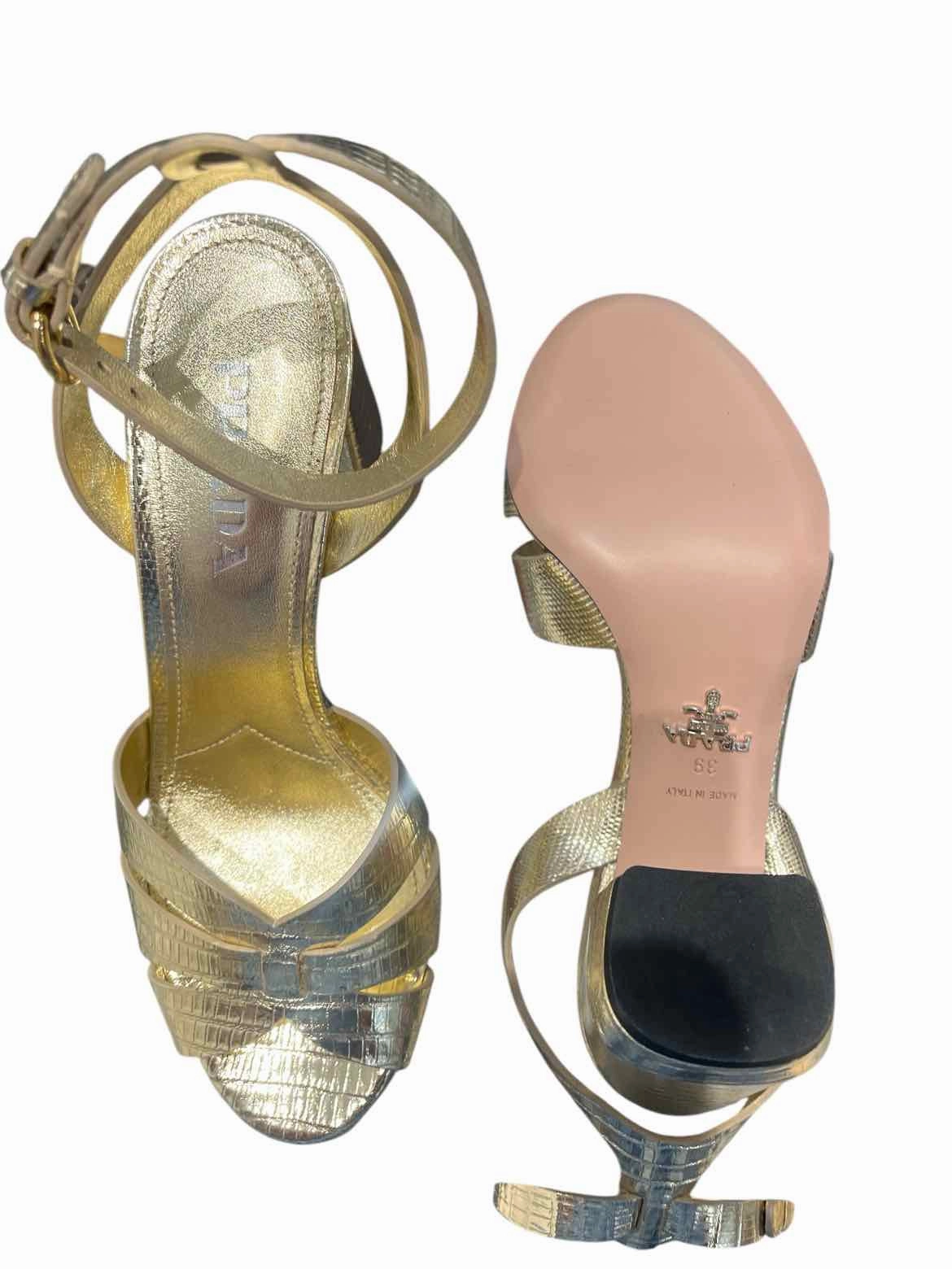 Prada Gold Size 39 Shoes