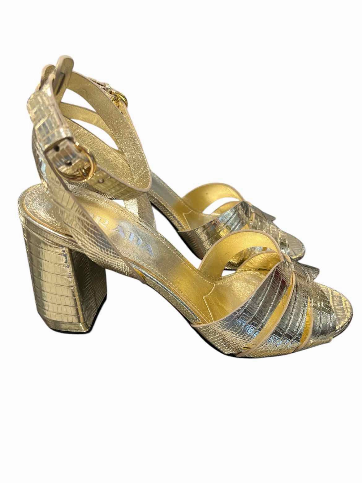 Prada Gold Size 39 Shoes