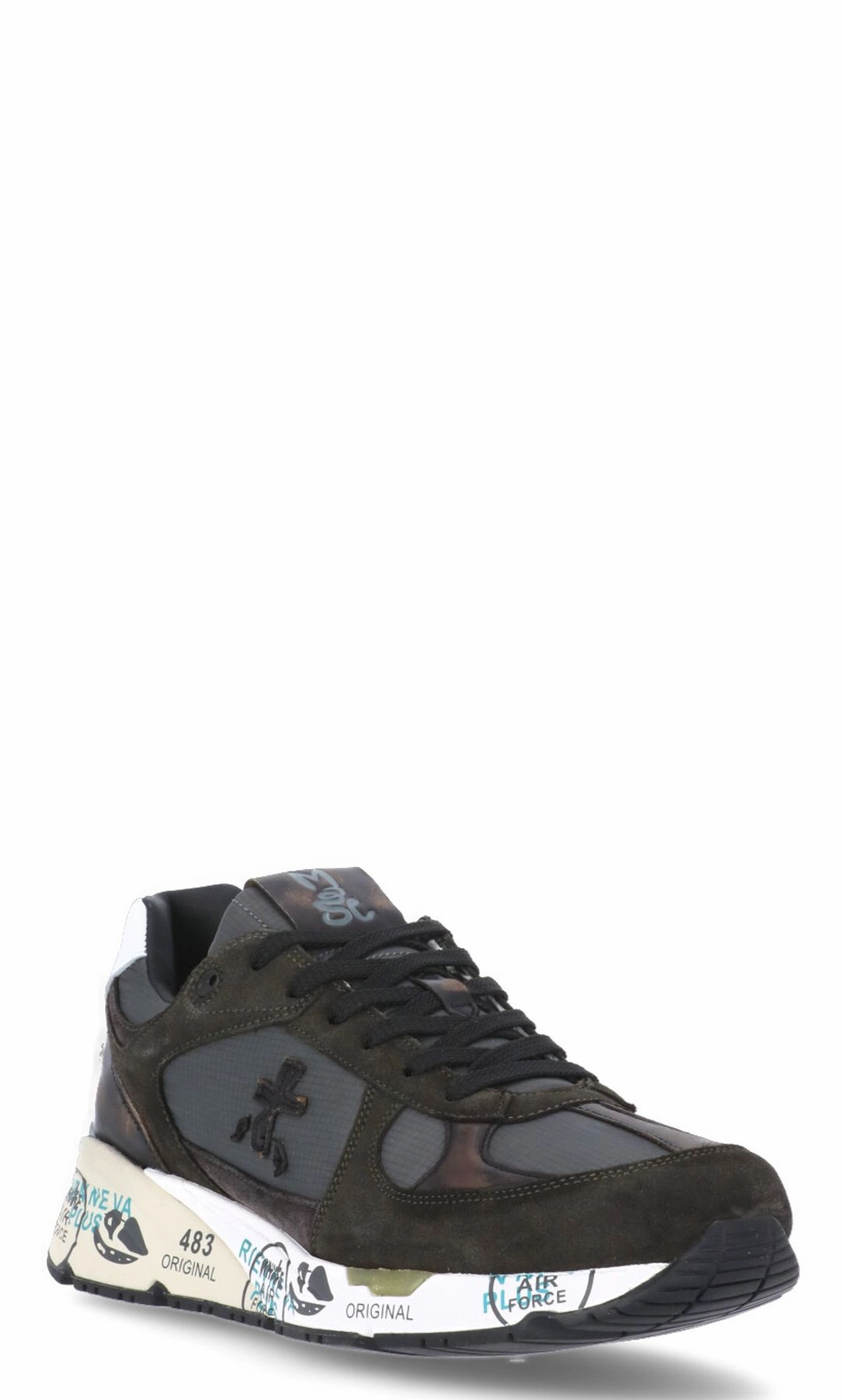 Premiata Mase Patched Low-Top Sneakers