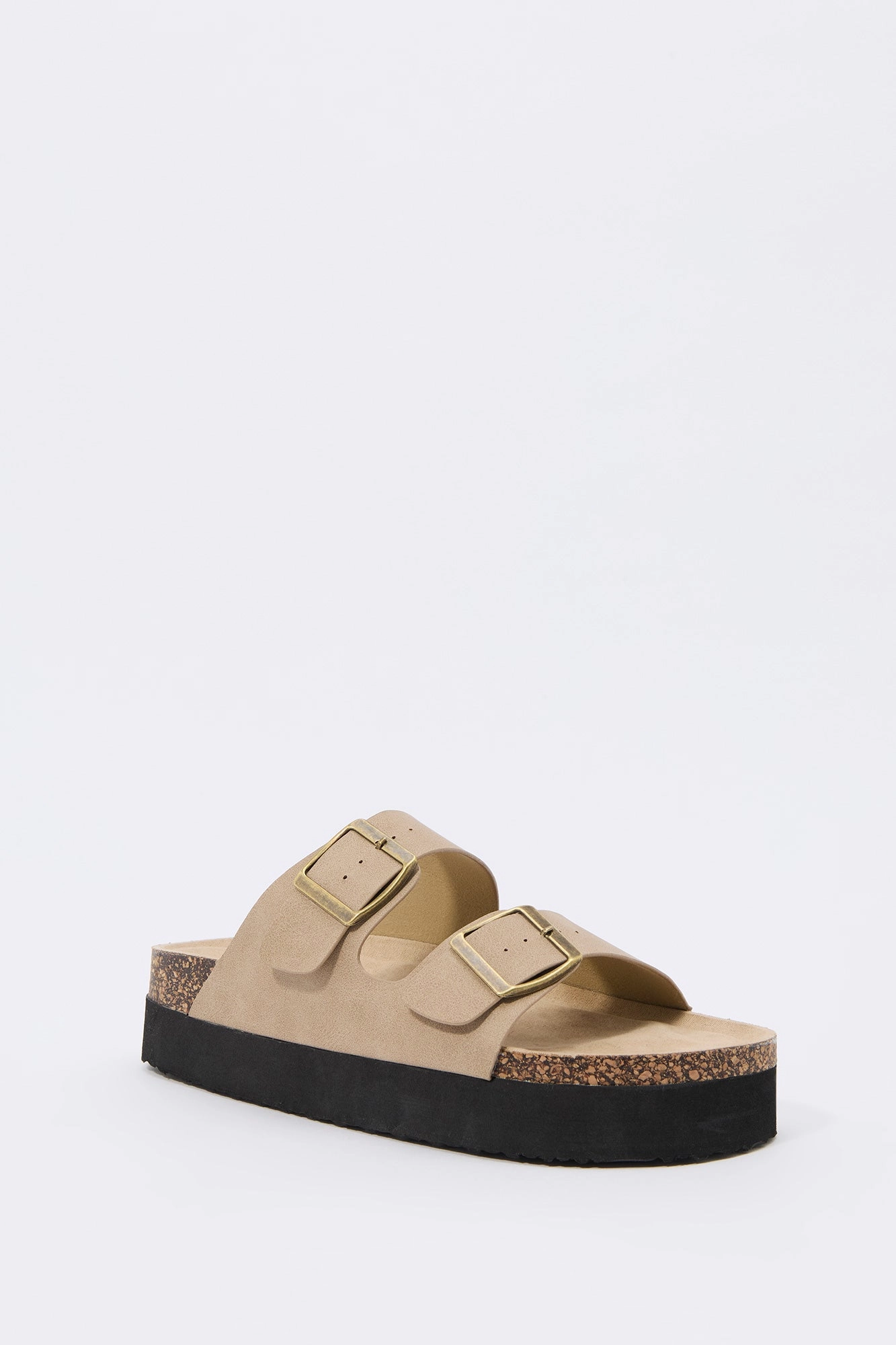 Sandales plateforme avec boucles doubles