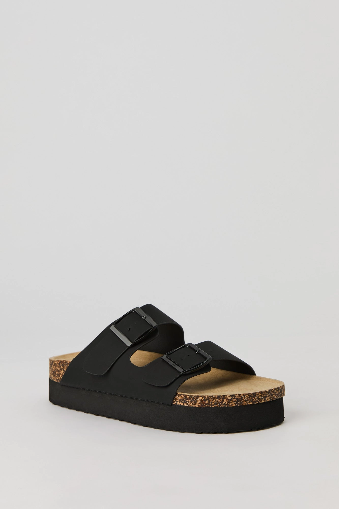Sandales plateforme avec boucles doubles