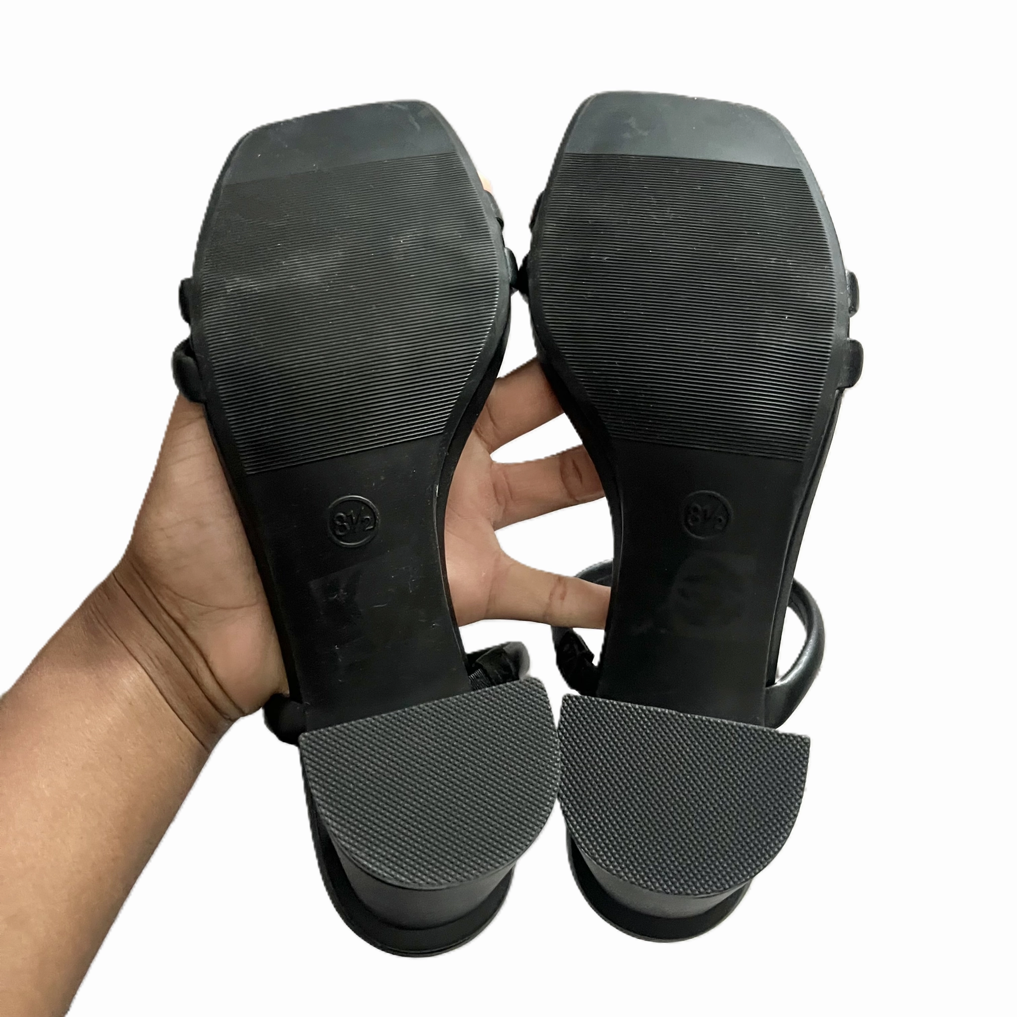 Sandals Heels Block By A New Day In Black, Size: 8.5