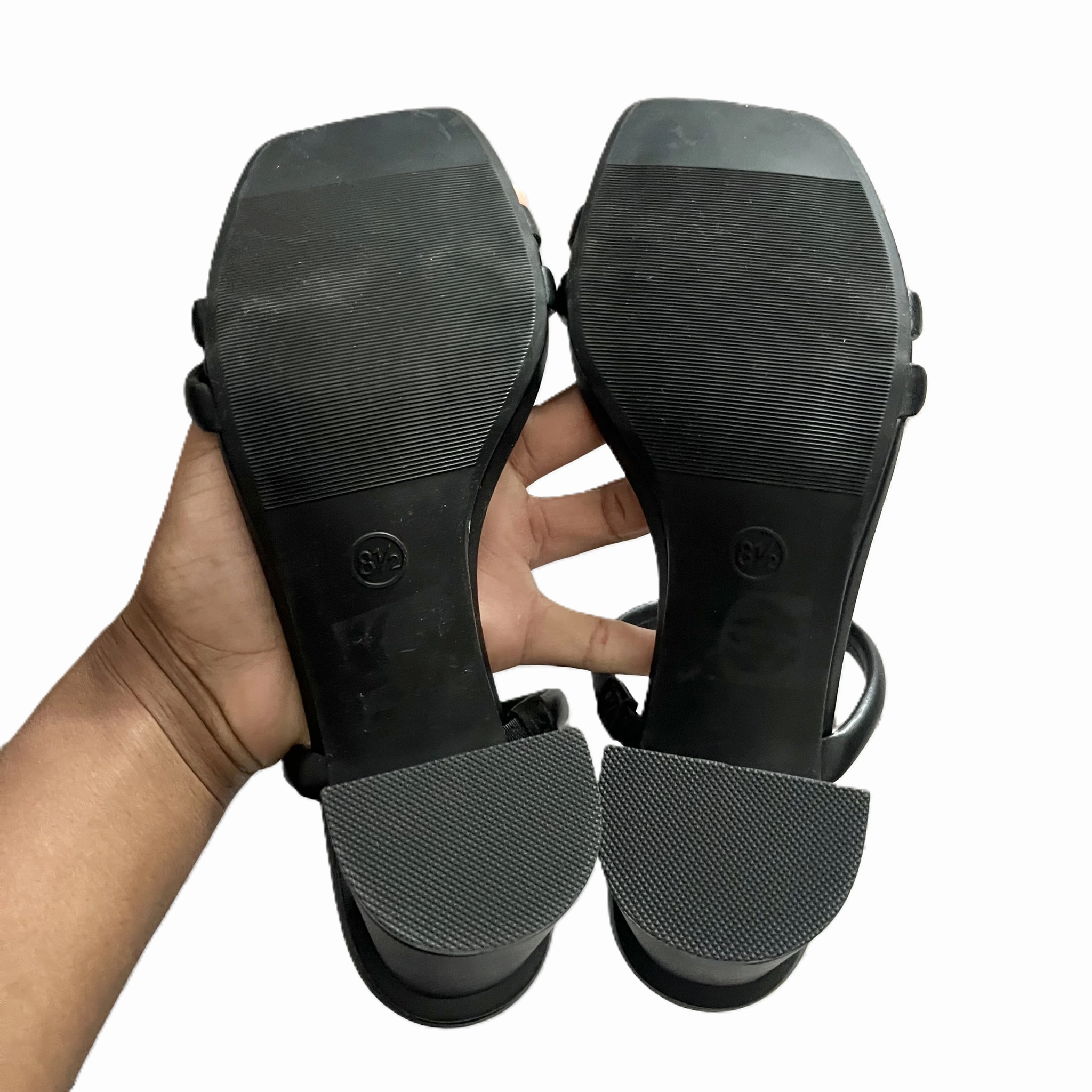 Sandals Heels Block By A New Day In Black, Size: 8.5