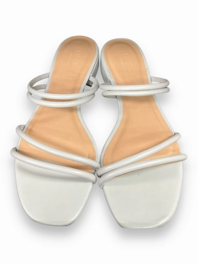 Sandals Heels Block By Cushionaire In Grey, Size: 7