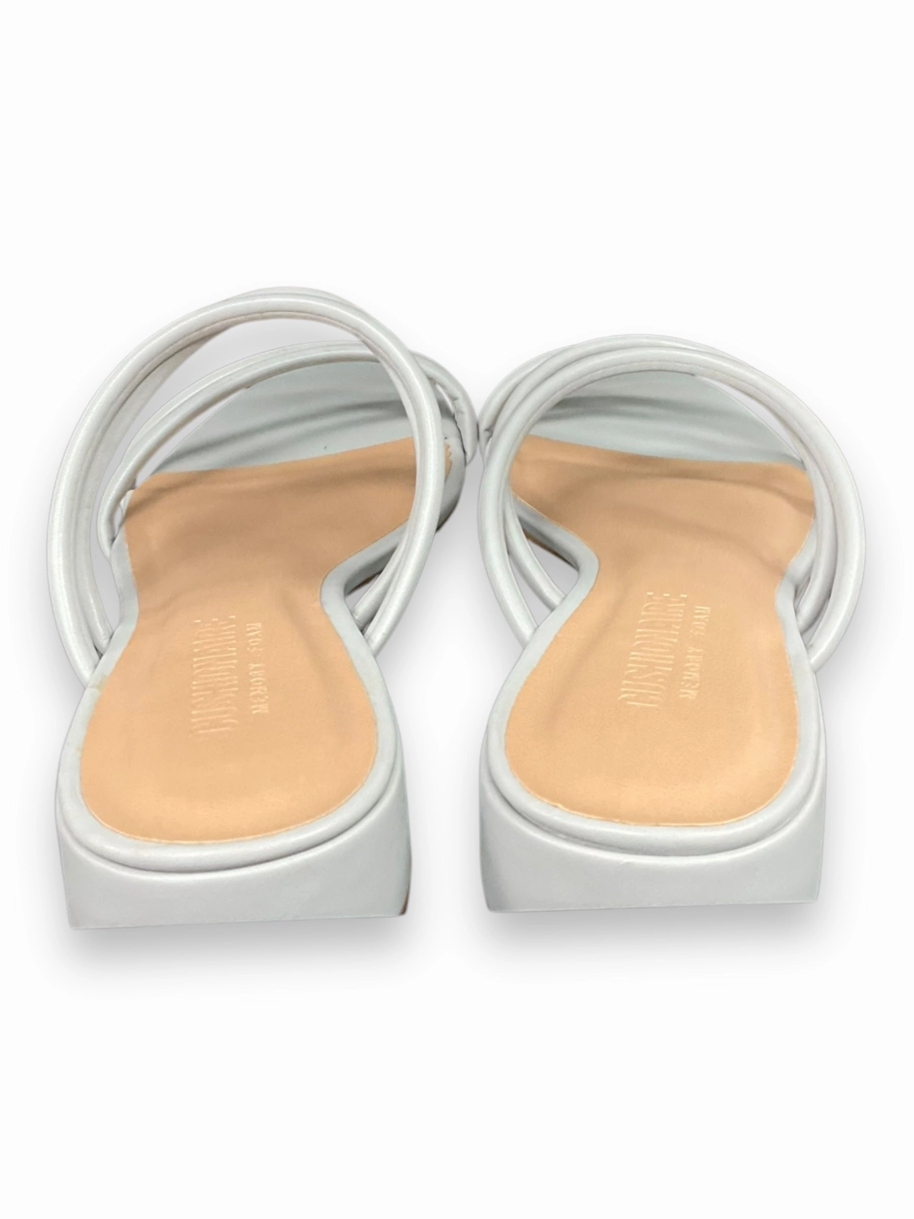 Sandals Heels Block By Cushionaire In Grey, Size: 7