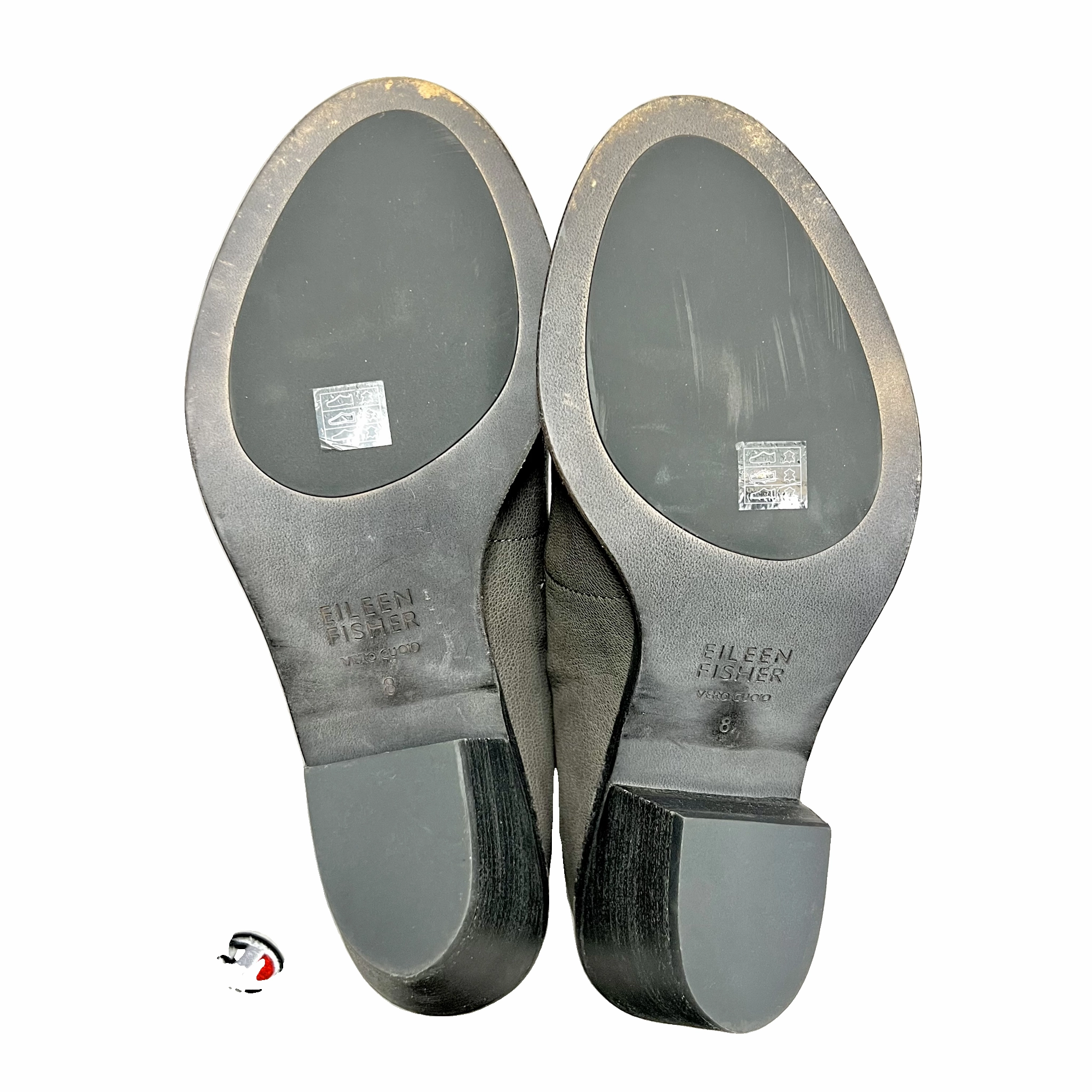 Sandals Heels Block By Eileen Fisher In Grey, Size: 8