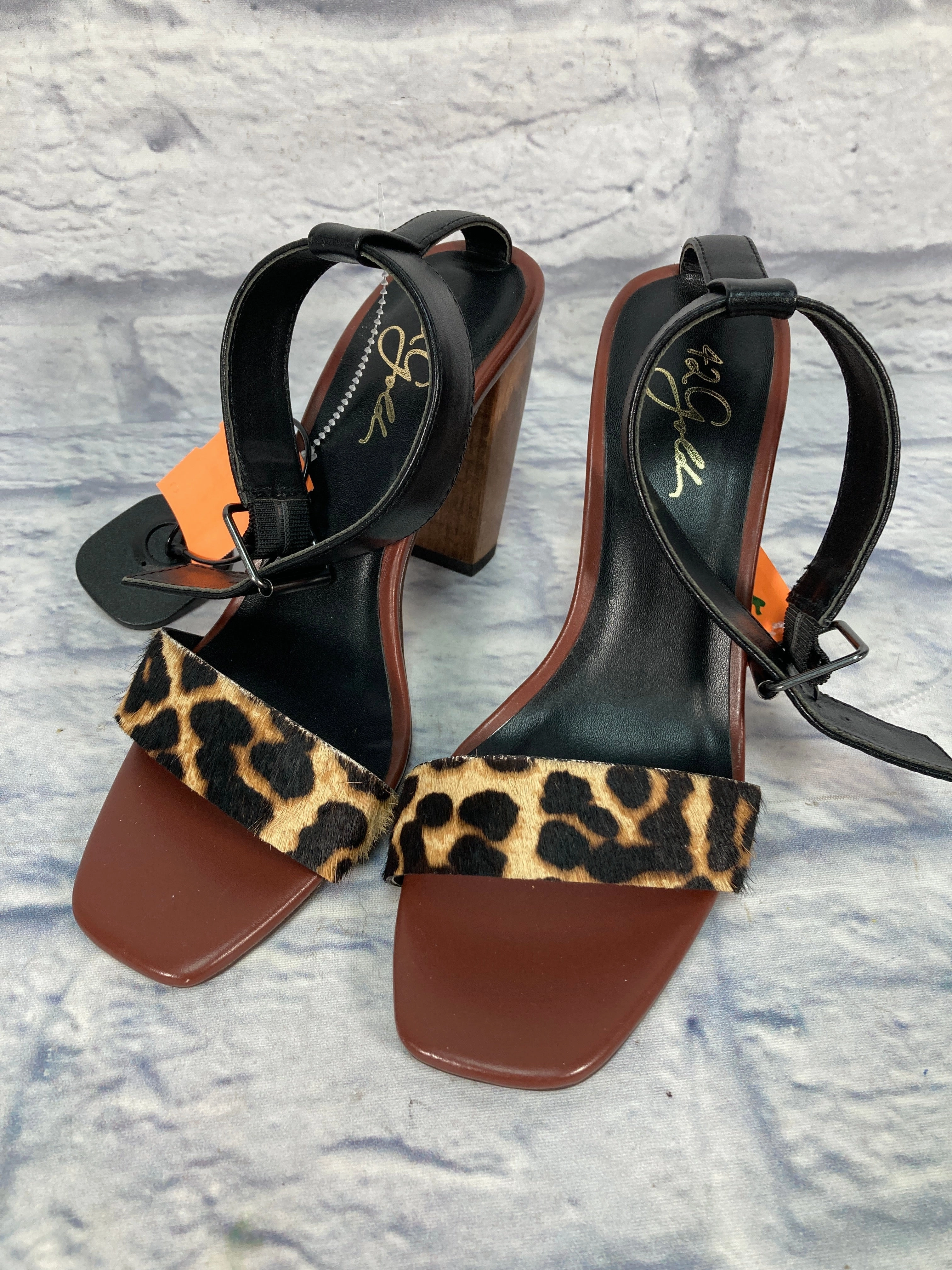 Sandals Heels Block By Nordstrom In Brown, Size: 7.5