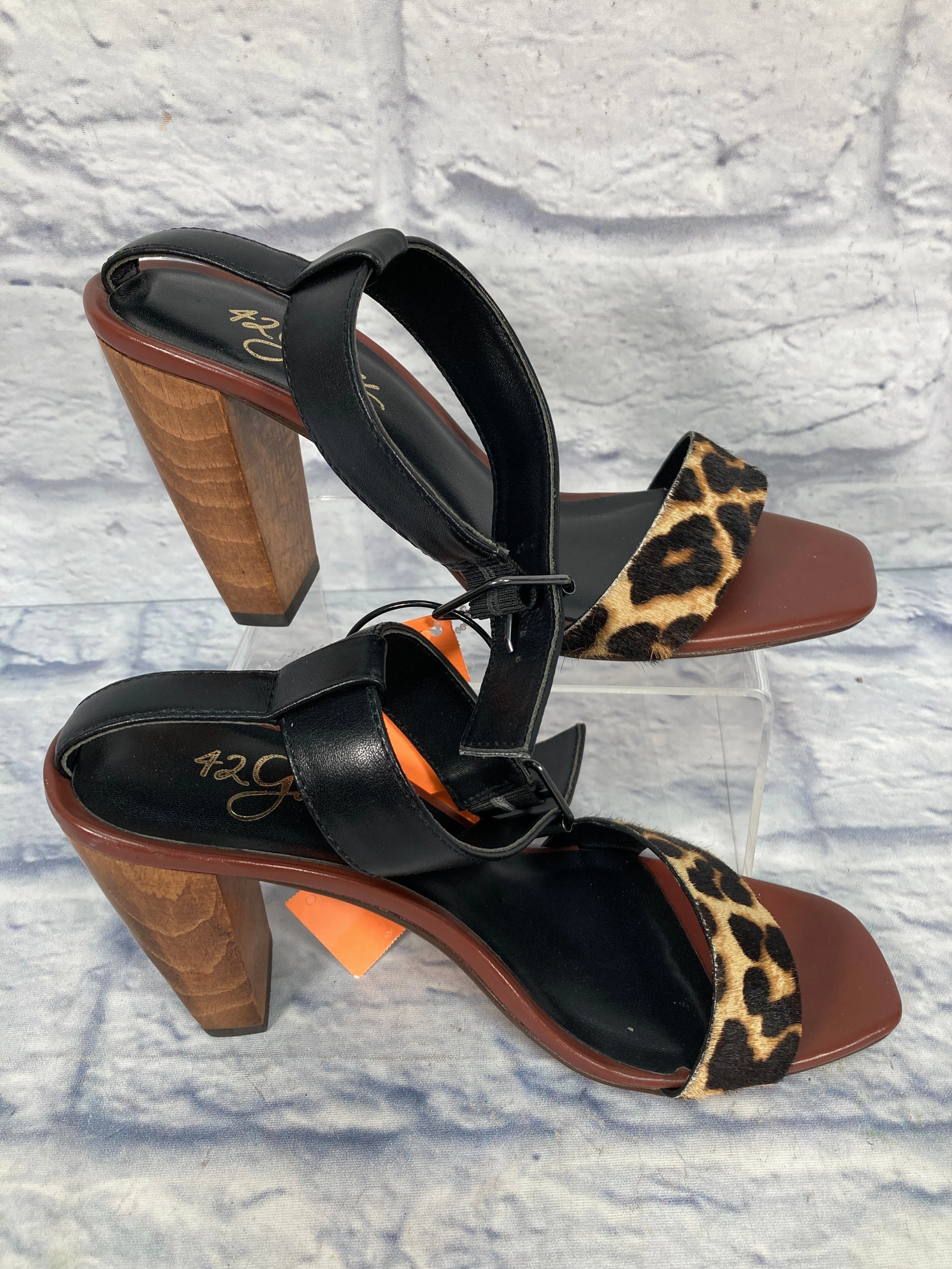 Sandals Heels Block By Nordstrom In Brown, Size: 7.5