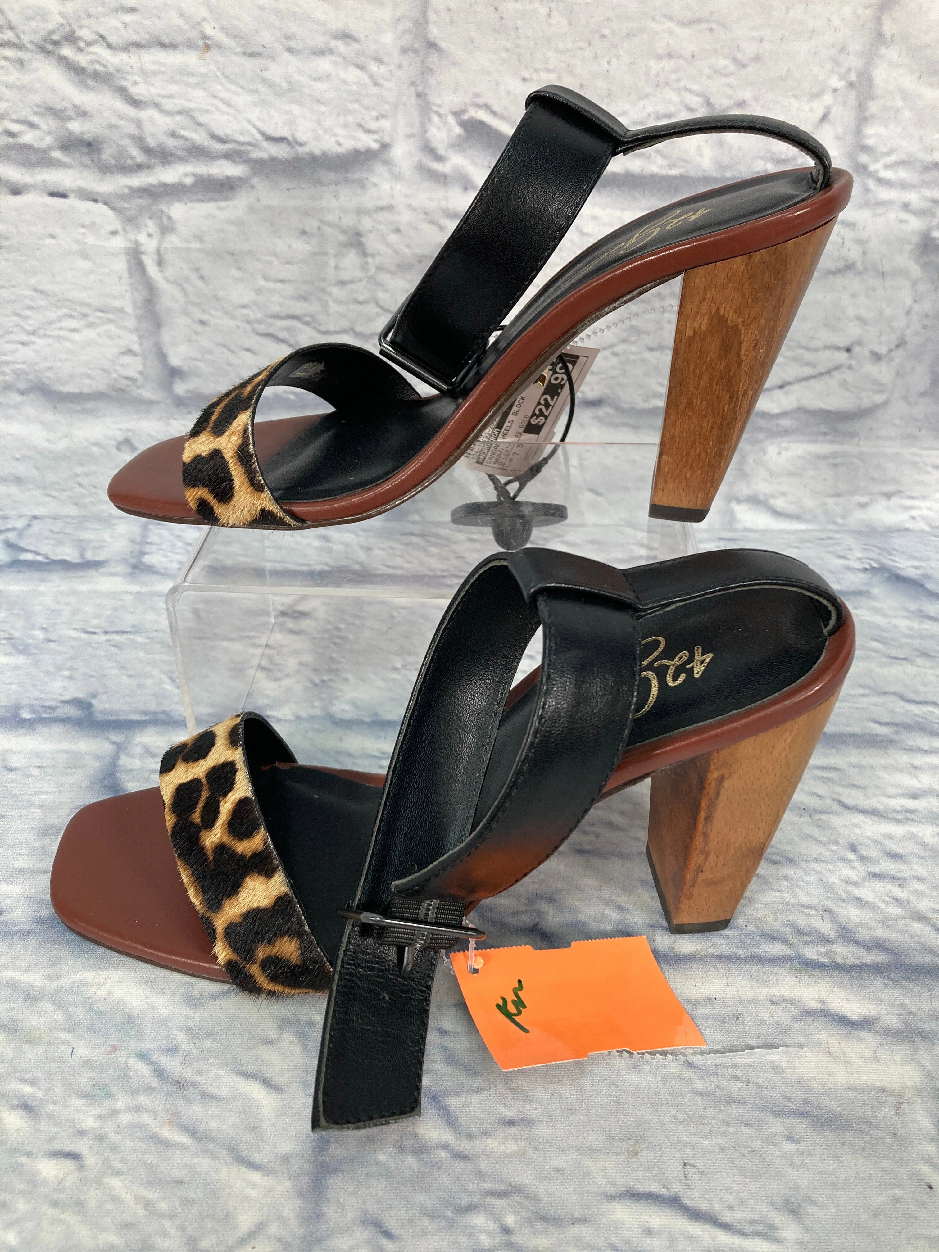 Sandals Heels Block By Nordstrom In Brown, Size: 7.5
