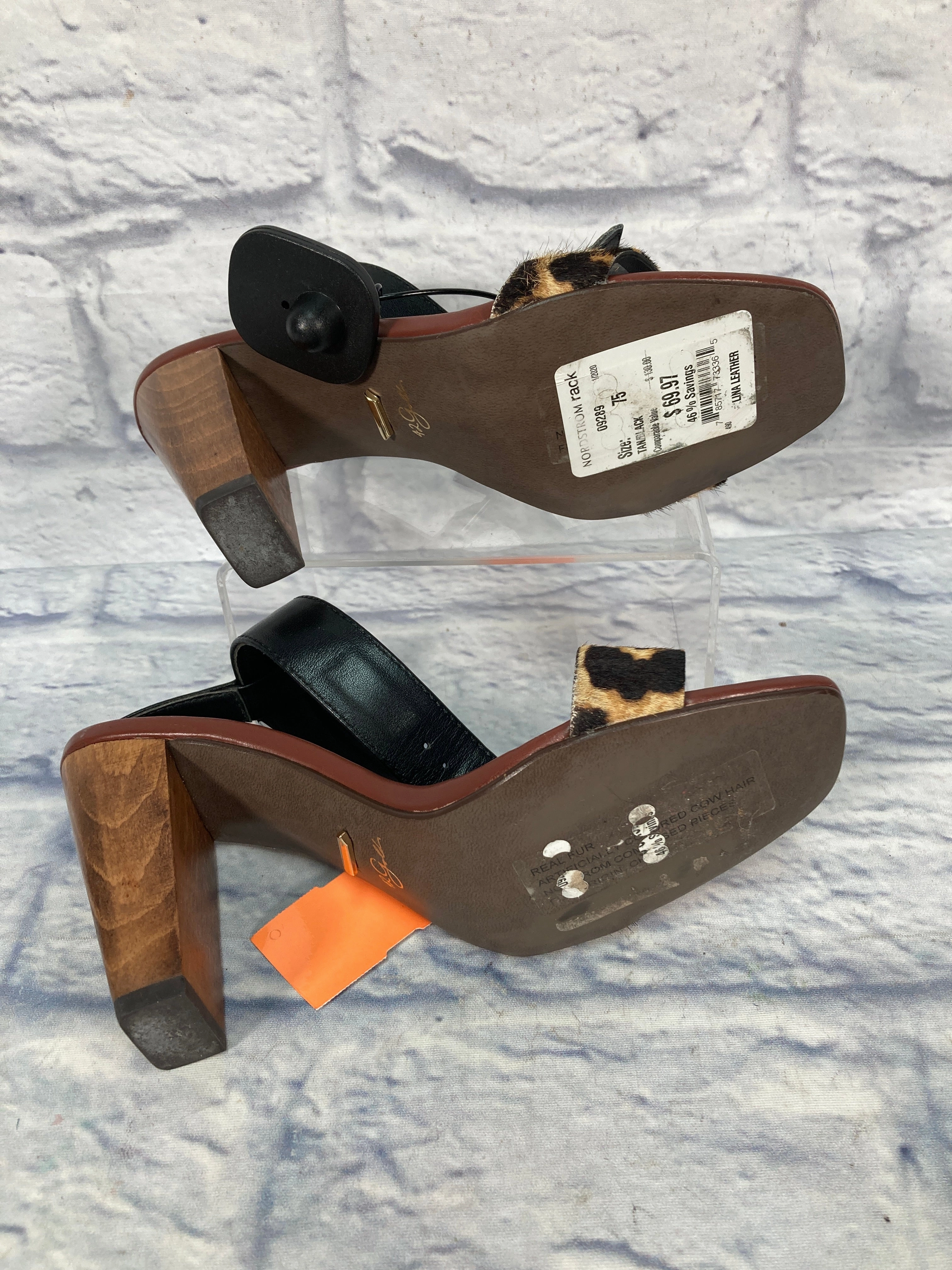 Sandals Heels Block By Nordstrom In Brown, Size: 7.5