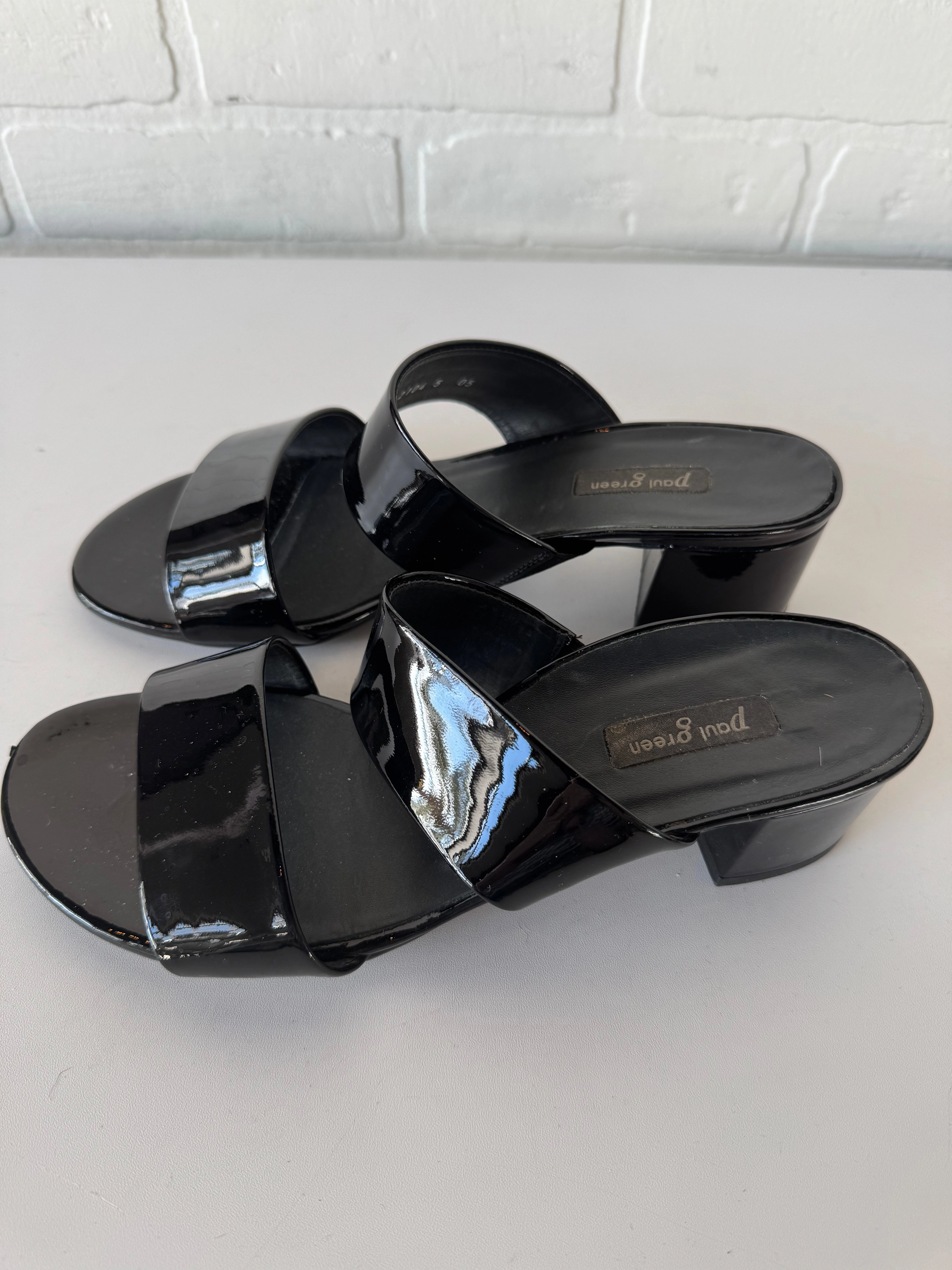 Sandals Heels Block By Paul Green In Black, Size: 7.5