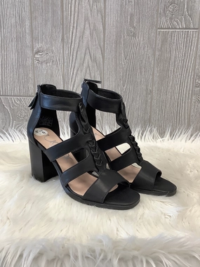 Sandals Heels Block By Sugar In Black, Size: 9