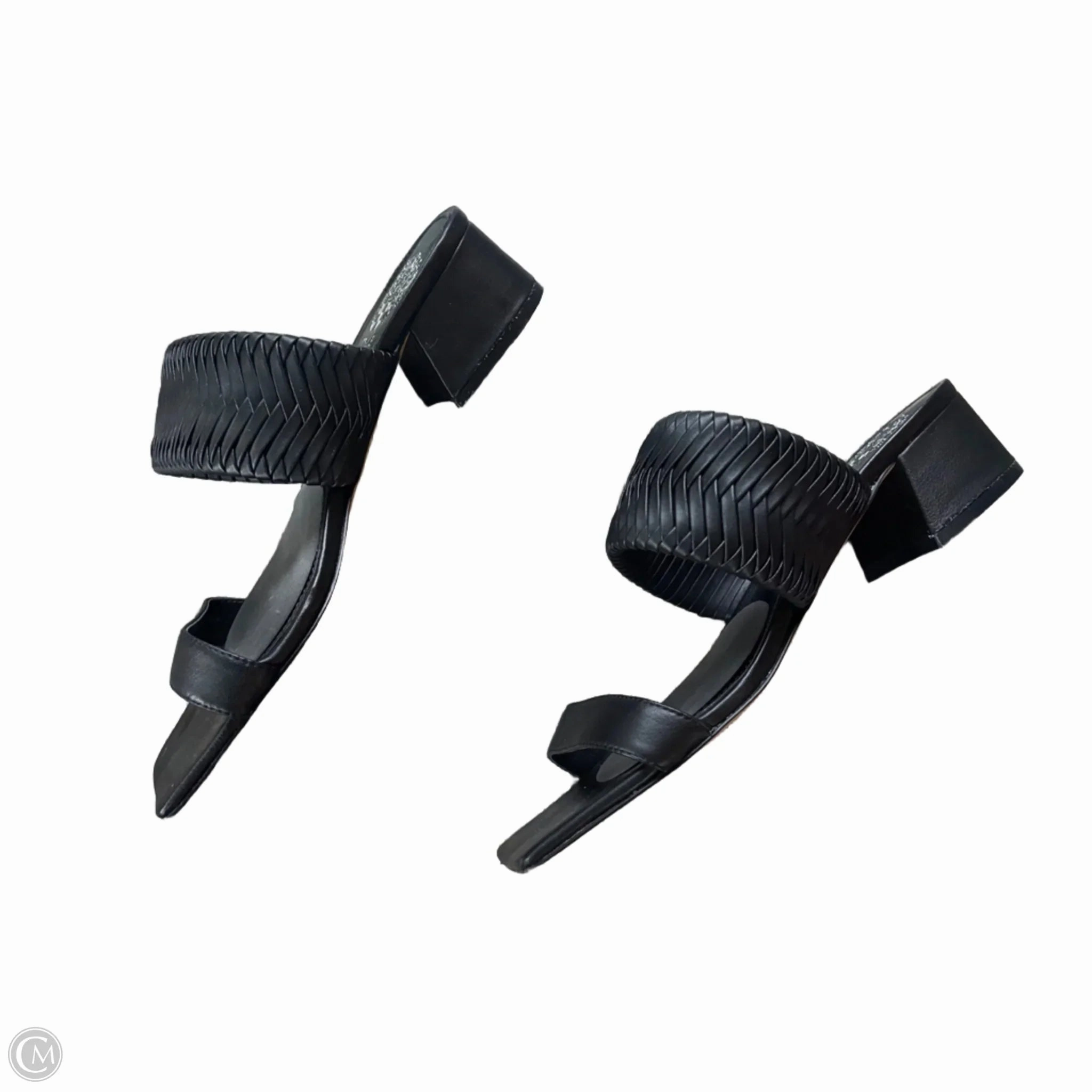 Sandals Heels Block By Vince Camuto In Black, Size: 6.5
