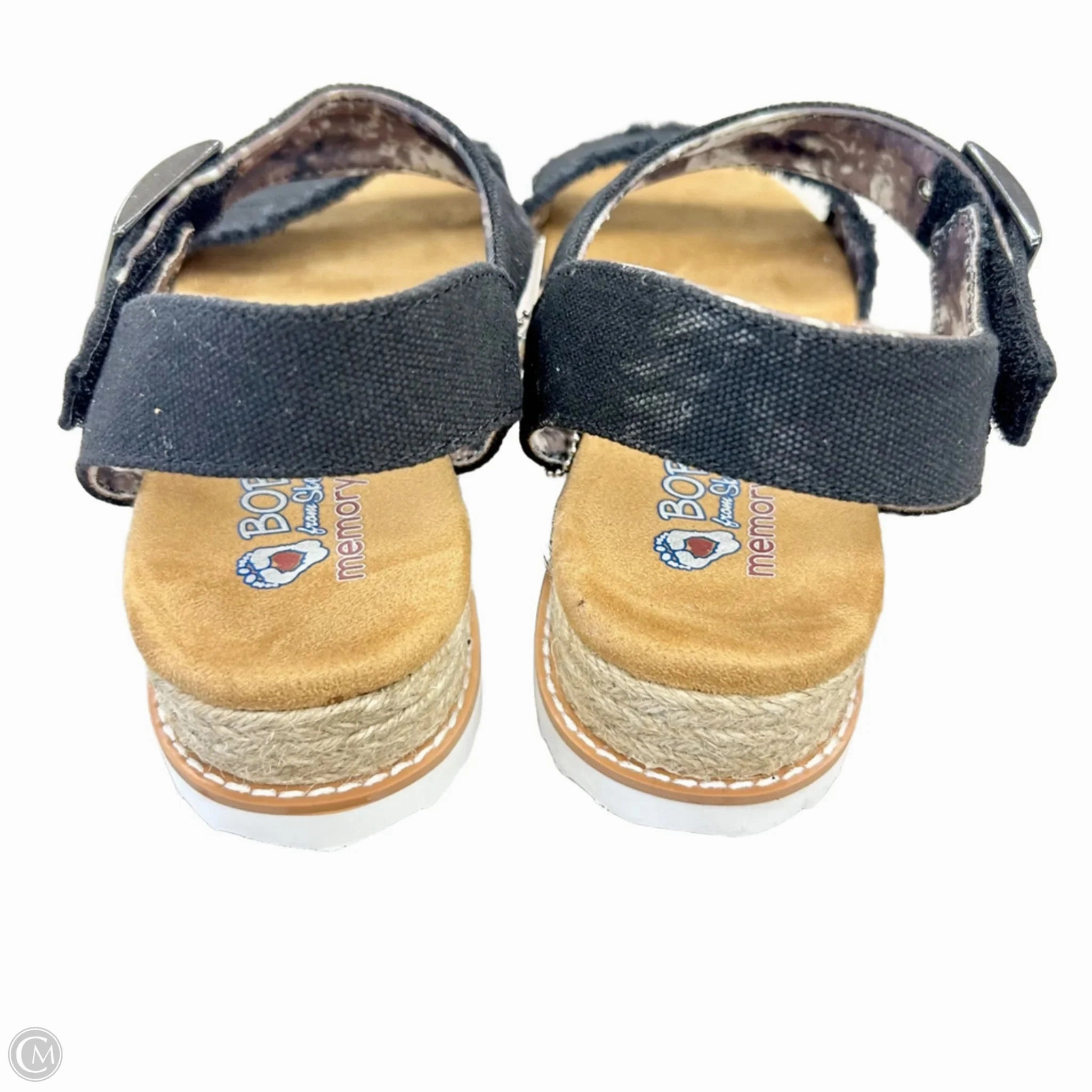 Sandals Heels Platform By Bobs In Black, Size: 9.5